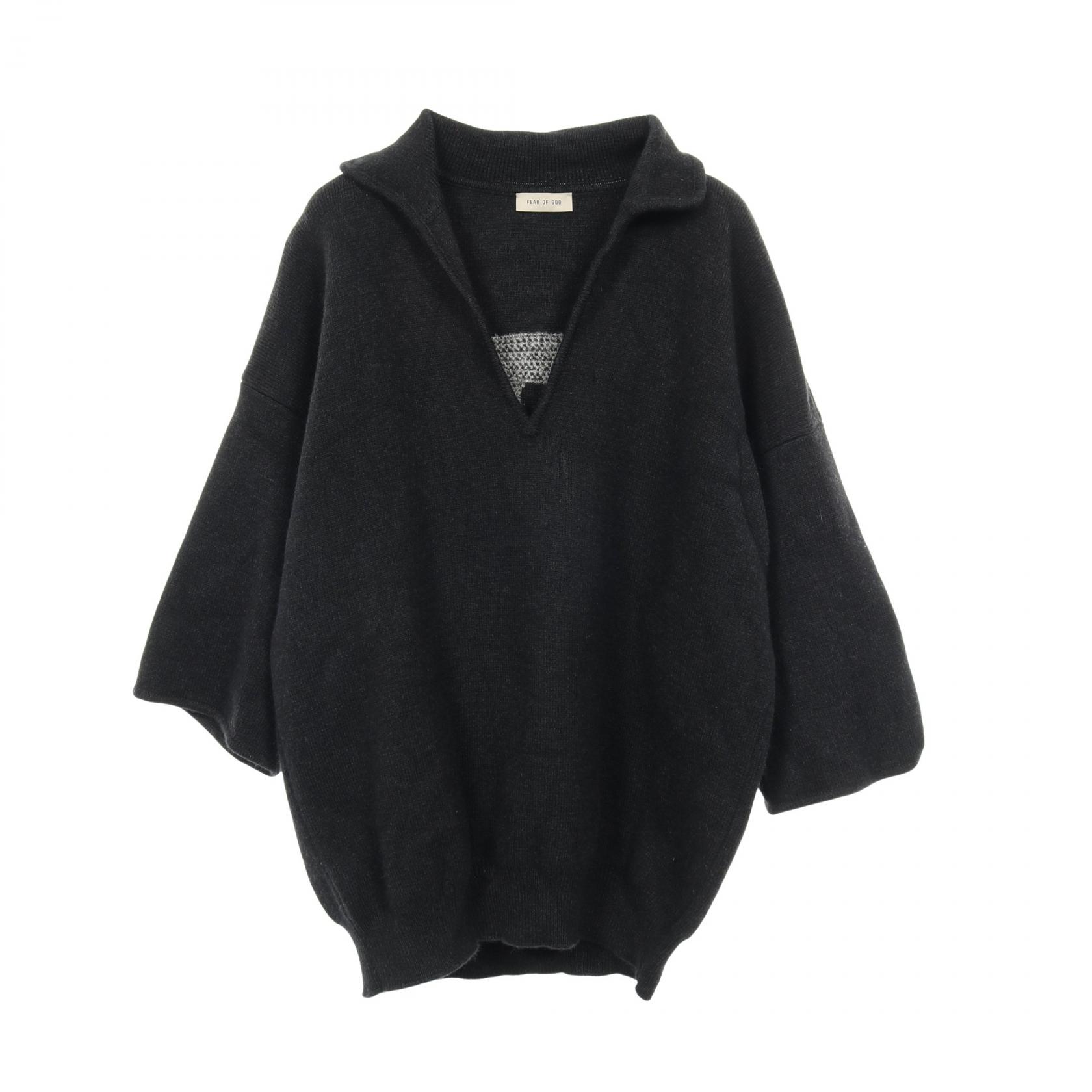 フィアオブゴッド スキッパー ニット ブラック
