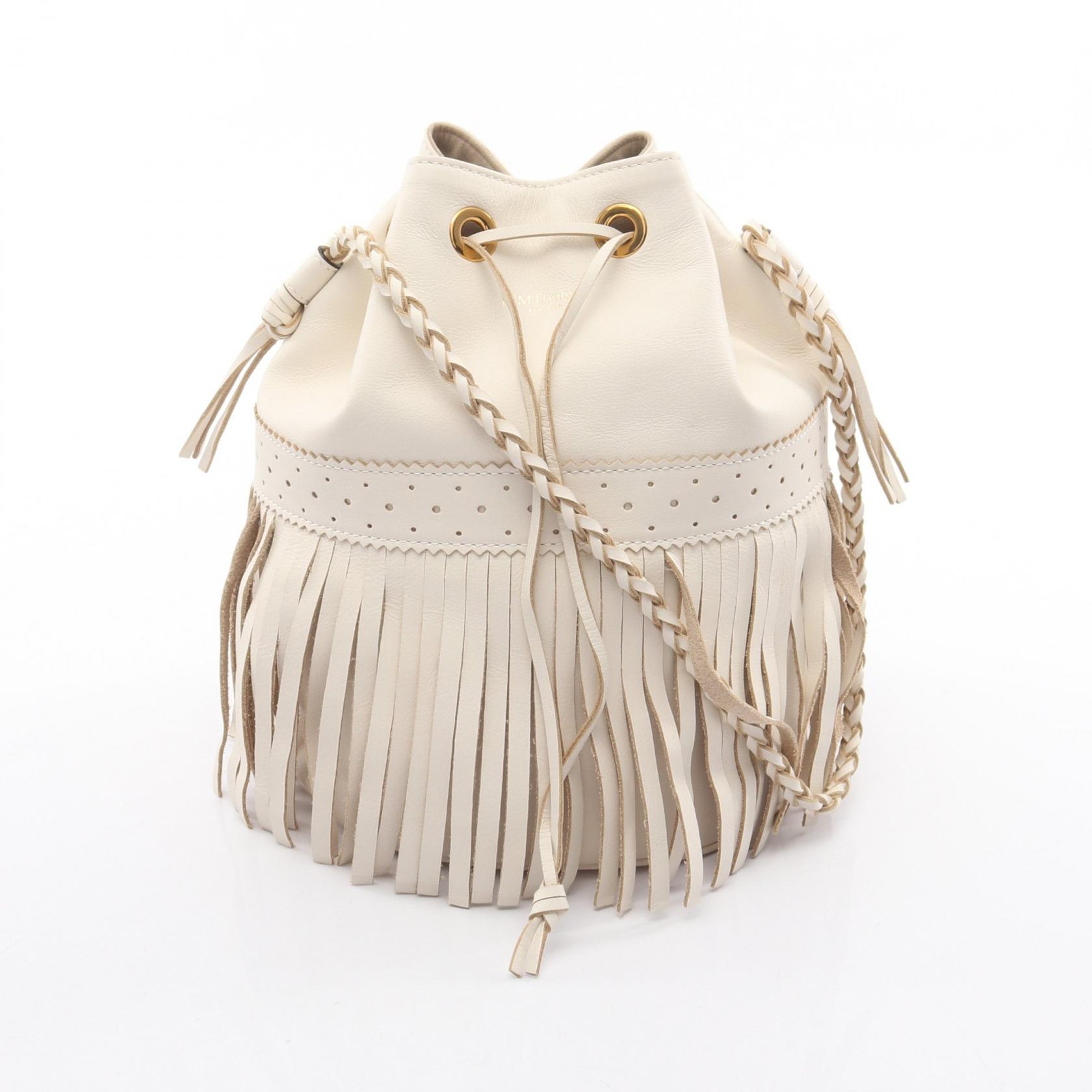 lucky 　J&M DAVIDSON J&M Davidson CARNIVAL L Chain Shoulder Bag leather White Used