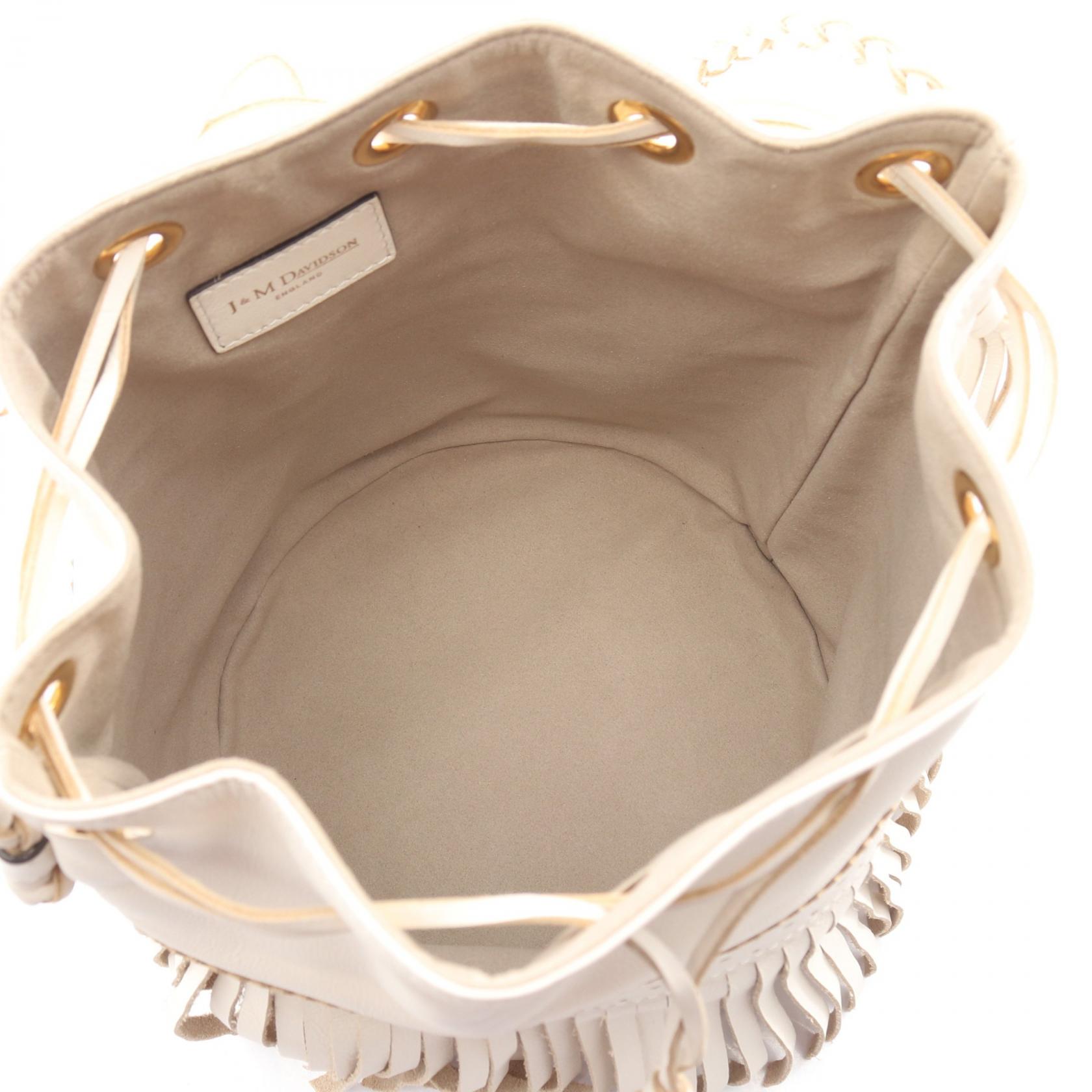J&M Davidson CARNIVAL L Chain Shoulder Bag leather White Used
