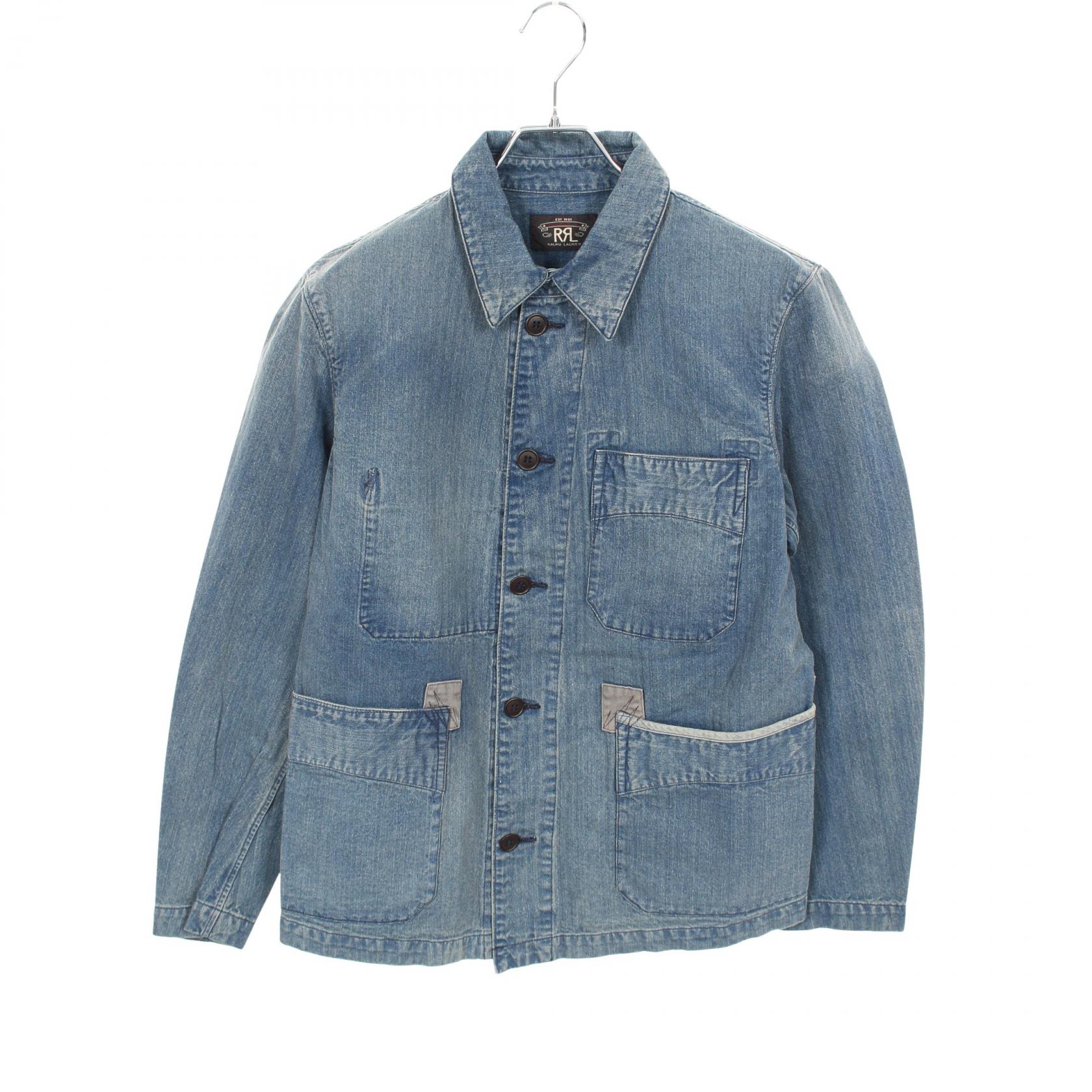 ダブルアールエル HBT DENIM CHORE JACKET ヘリンボーン デニム カバー