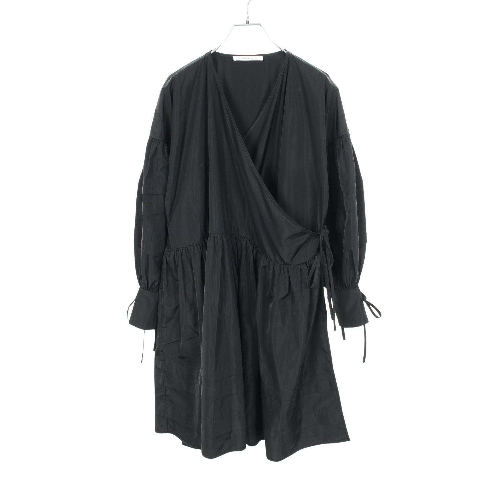 セシリーバンセン ワンピース ブラック AMALIE DRESS
