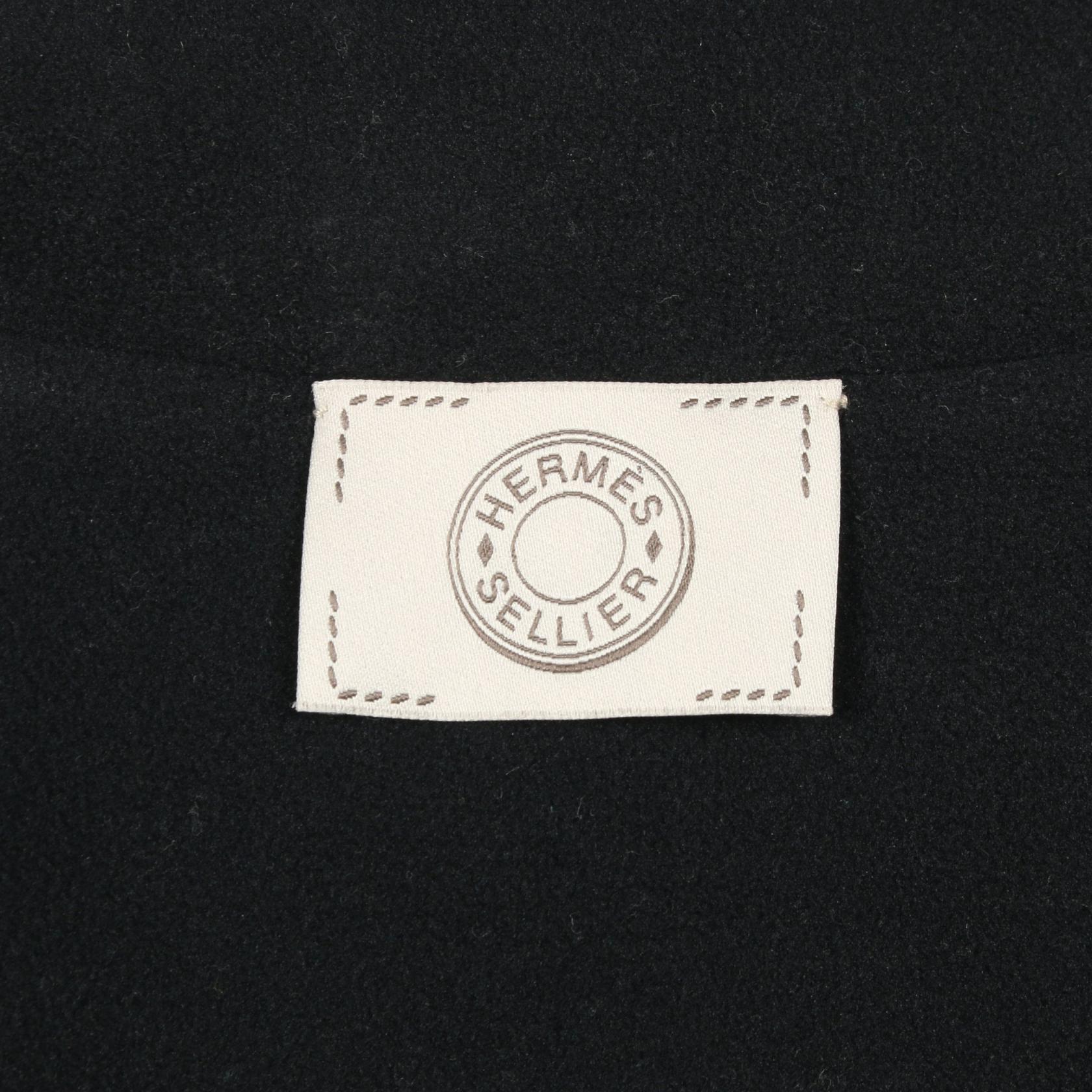 HERMES zip-up Blouson Jacket Nylon Navy Used mens size L | eBay