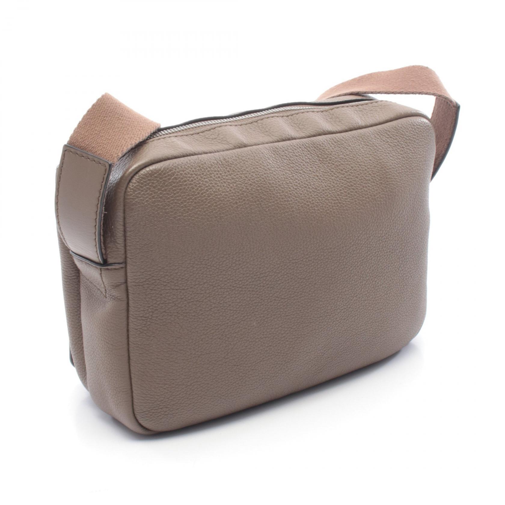 LOEWE Military Messenger XS Shoulder Crossbody Bag leather Gray