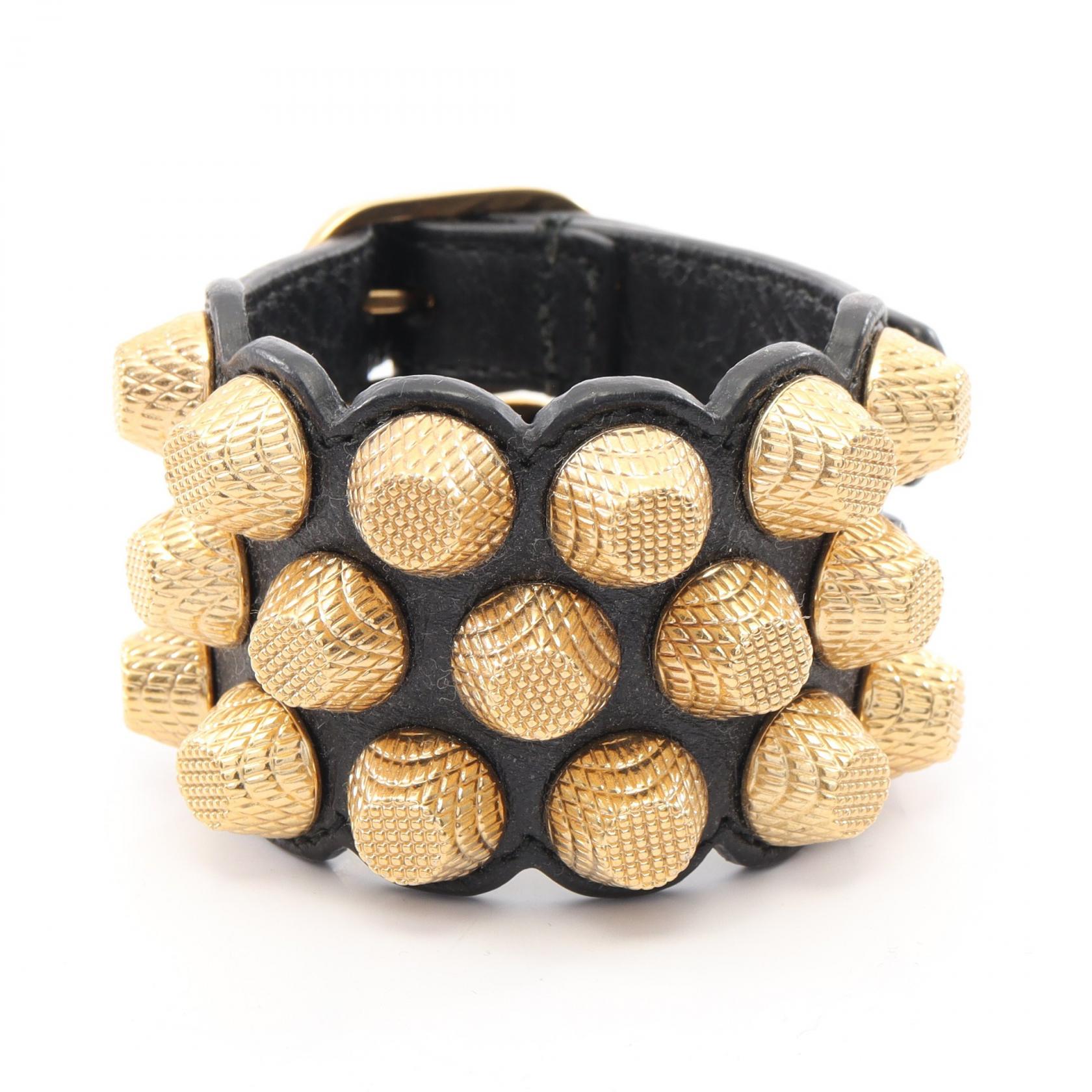 アクセサリー archive BALENCIAGA giant studs bracelet Balenciaga Leather Giant Stud Bracelet | Rent Balenciaga jewelry