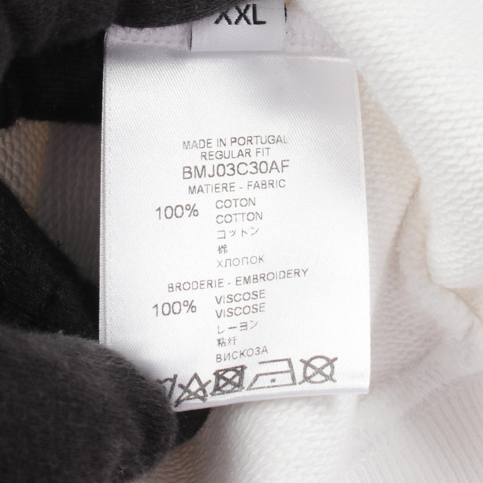 GIVENCHY Rainbow Signature Logo Crew Neck sweat cotton White Used