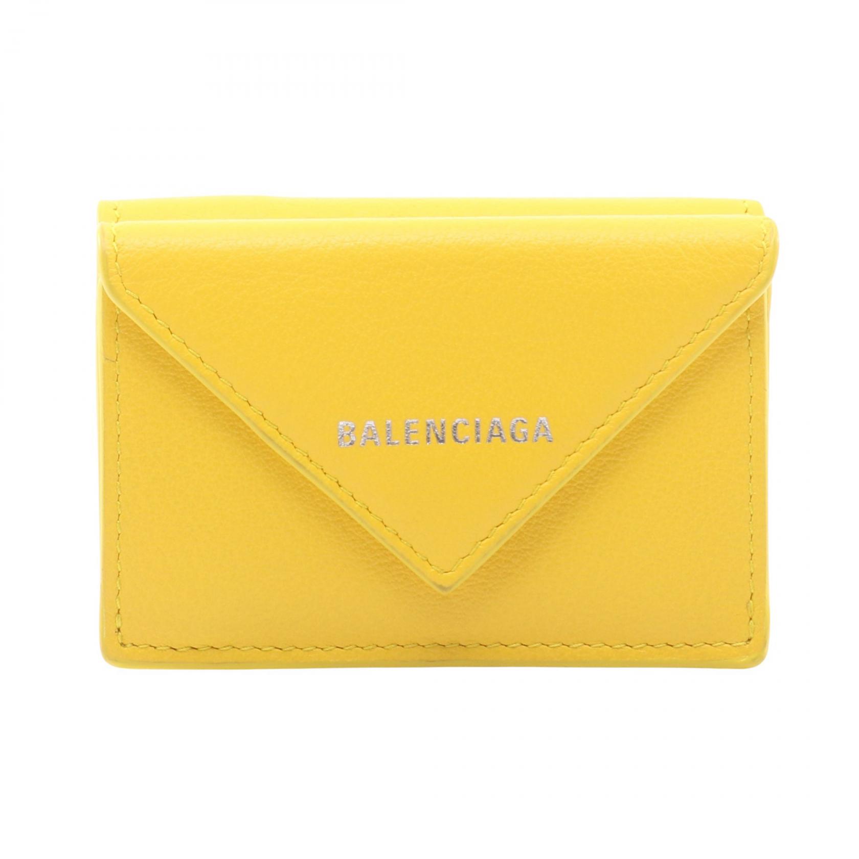 バレンシアガ ペーパー ミニ 三つ折り財布 391446