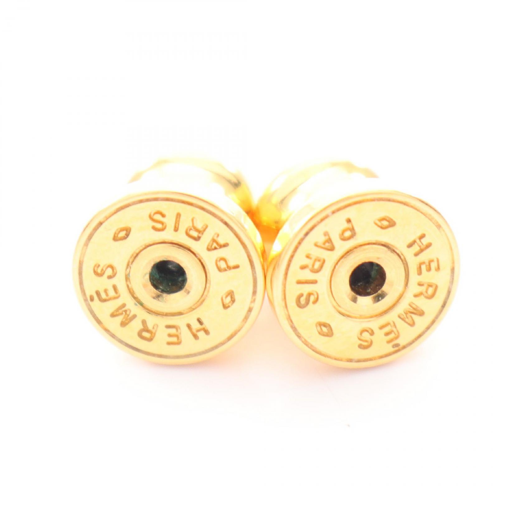 HERMES MINI POP H Pierced earrings Gold Plated Pink Used  display picture 1