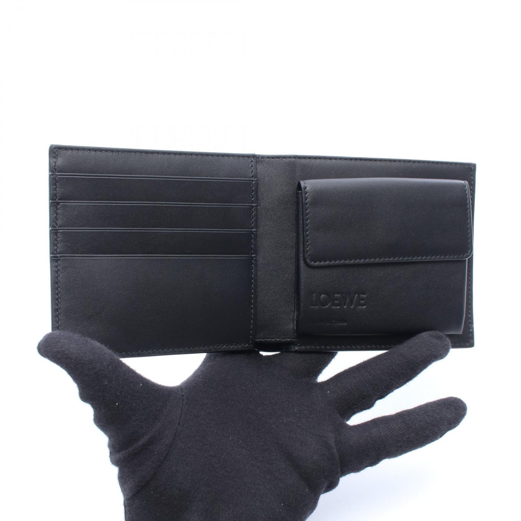 LOEWE puzzle bifold coin wallet compact purse C510501X14 leather