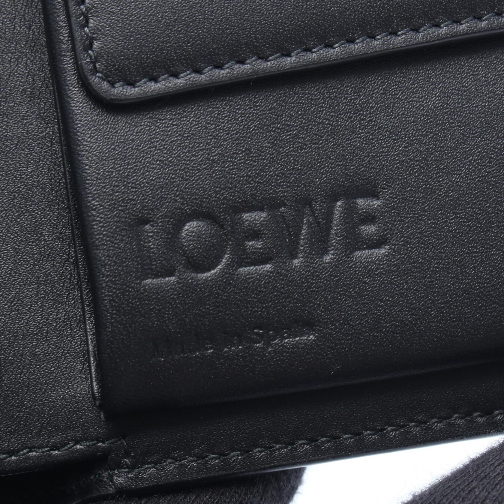 LOEWE puzzle bifold coin wallet compact purse C510501X14 leather