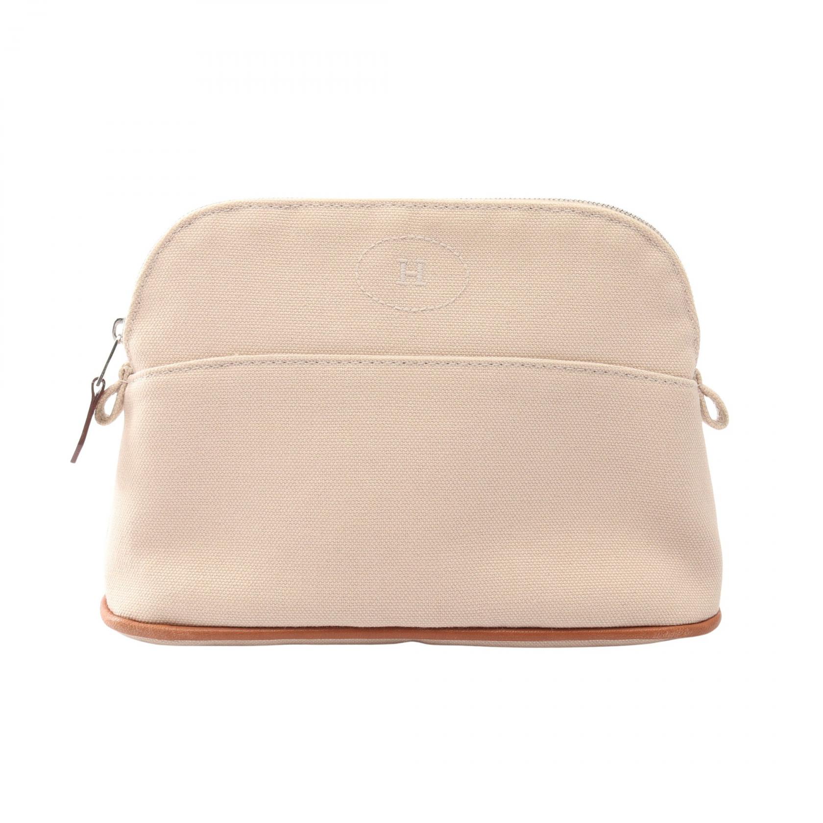 エルメス ボリードポーチ ミニ ナチュラル H104773M 01 シルバー金具