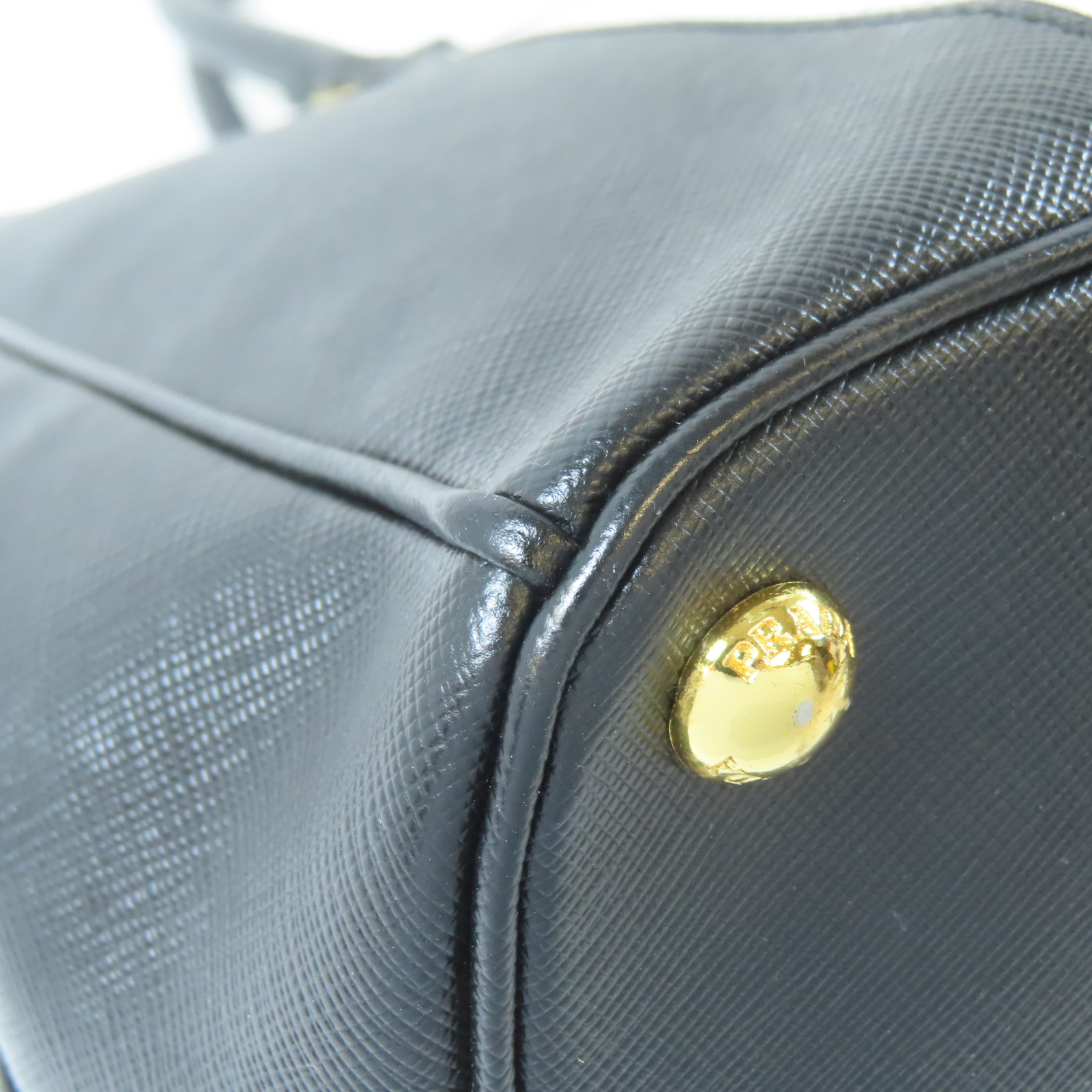 PRADA GHW Galleria 2 Way Bag B2274C Saffiano Leather Black PRADA GHW Galleria 2 Way Bag B2274C Saffiano Leather Black