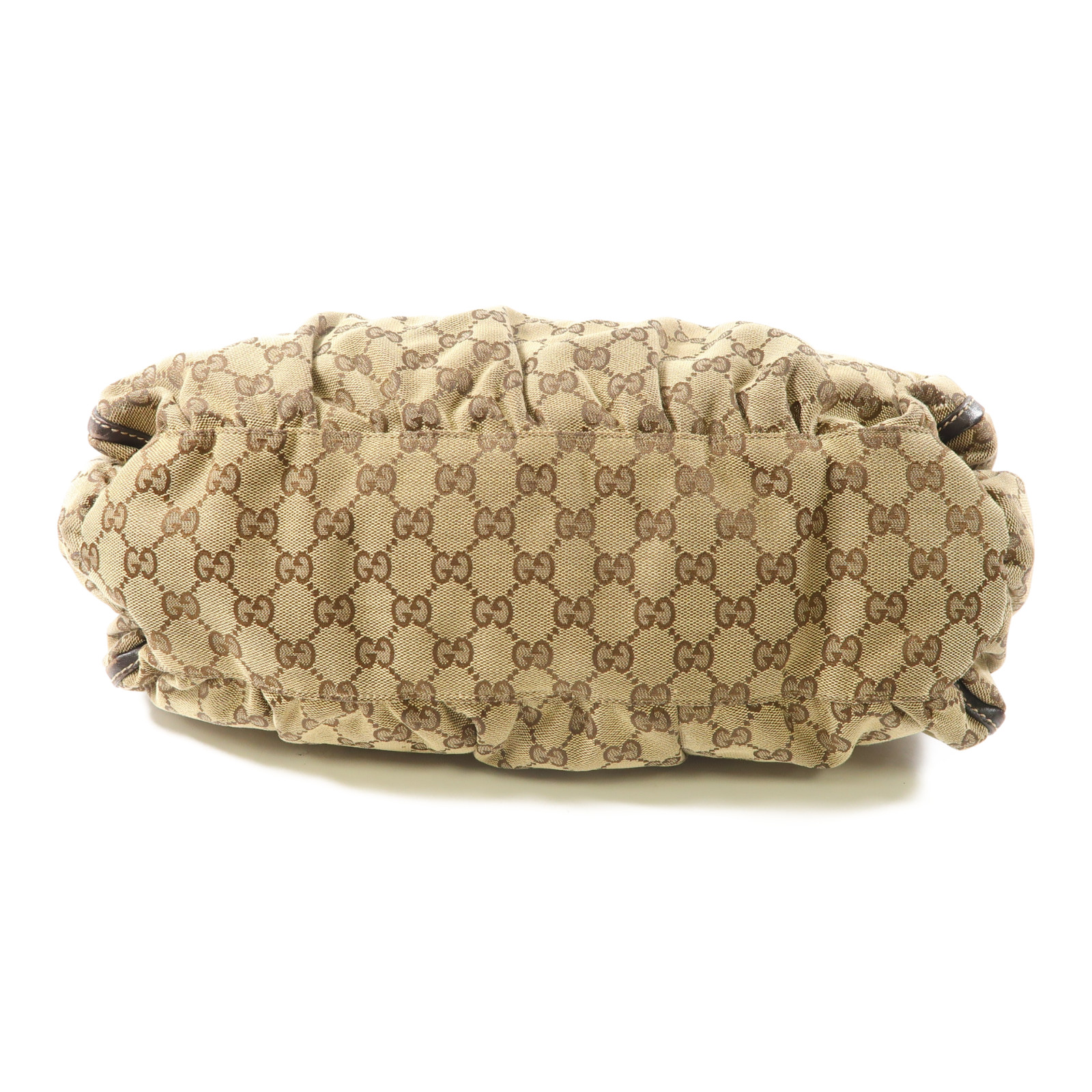 GUCCI GG GHW D Ring Large Handbag 189833 Coated Canvas