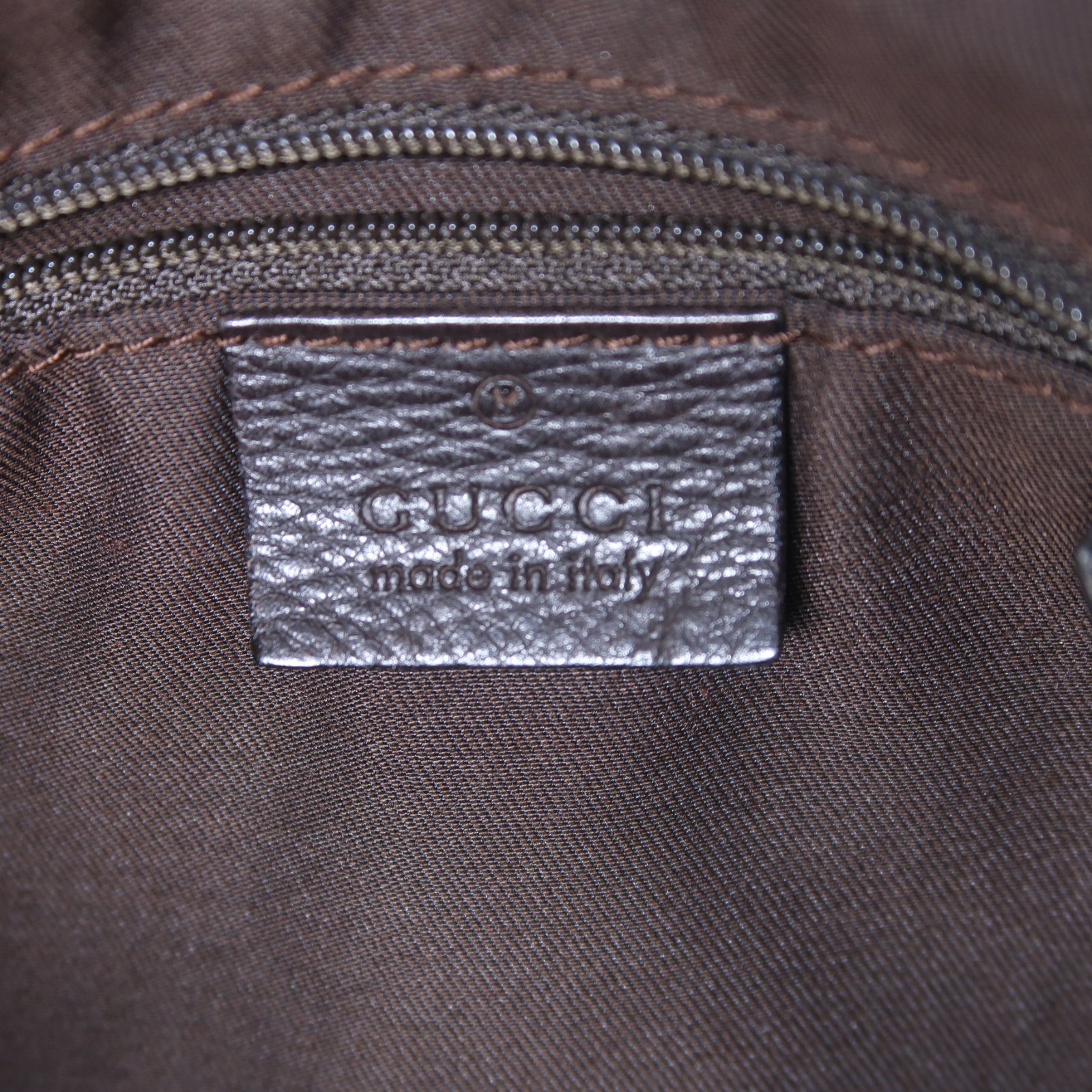 GUCCI GG GHW D Ring Large Handbag 189833 Coated Canvas