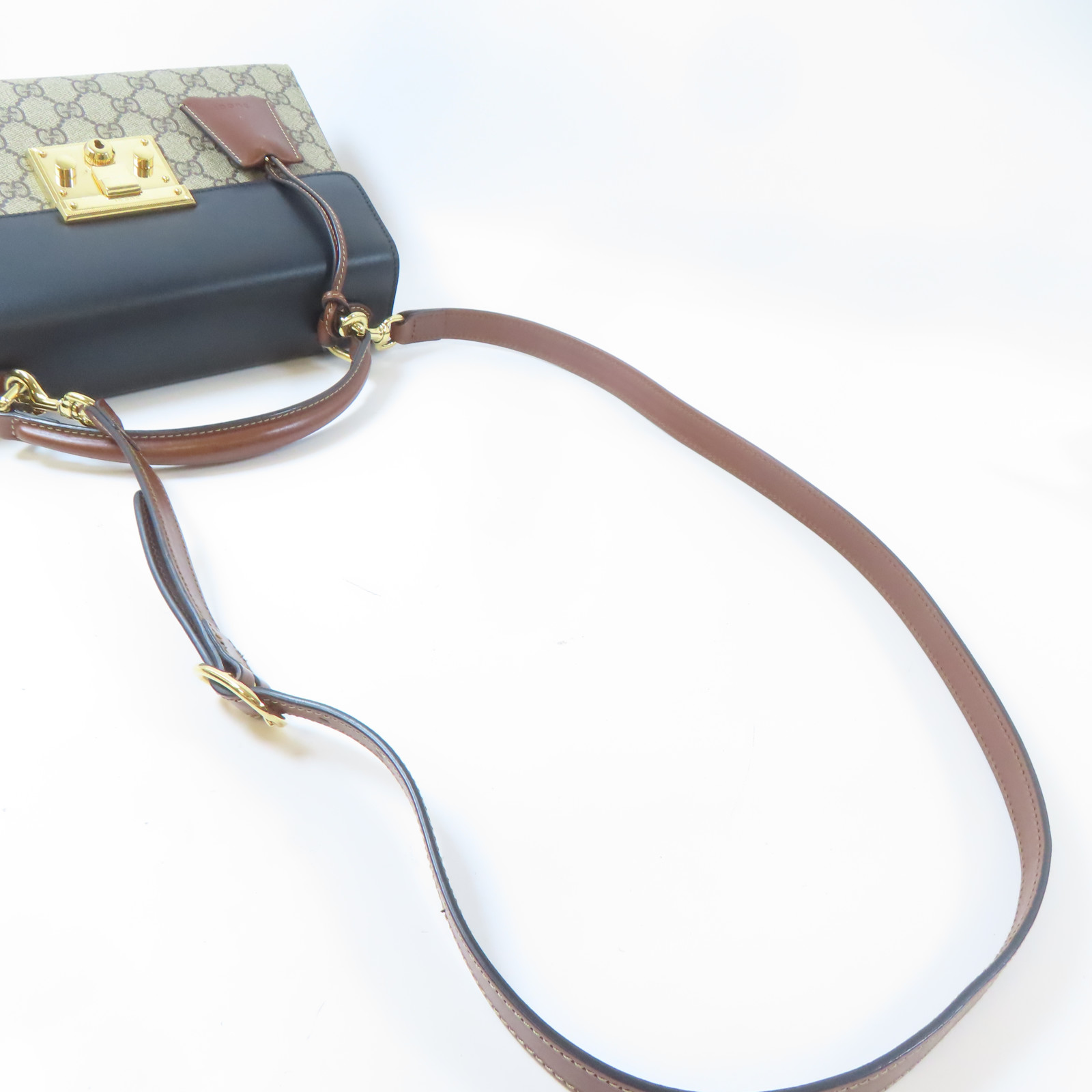 GUCCI GG GHW Crossbody Bag 2 Way Bag 453188 Coated Canvas