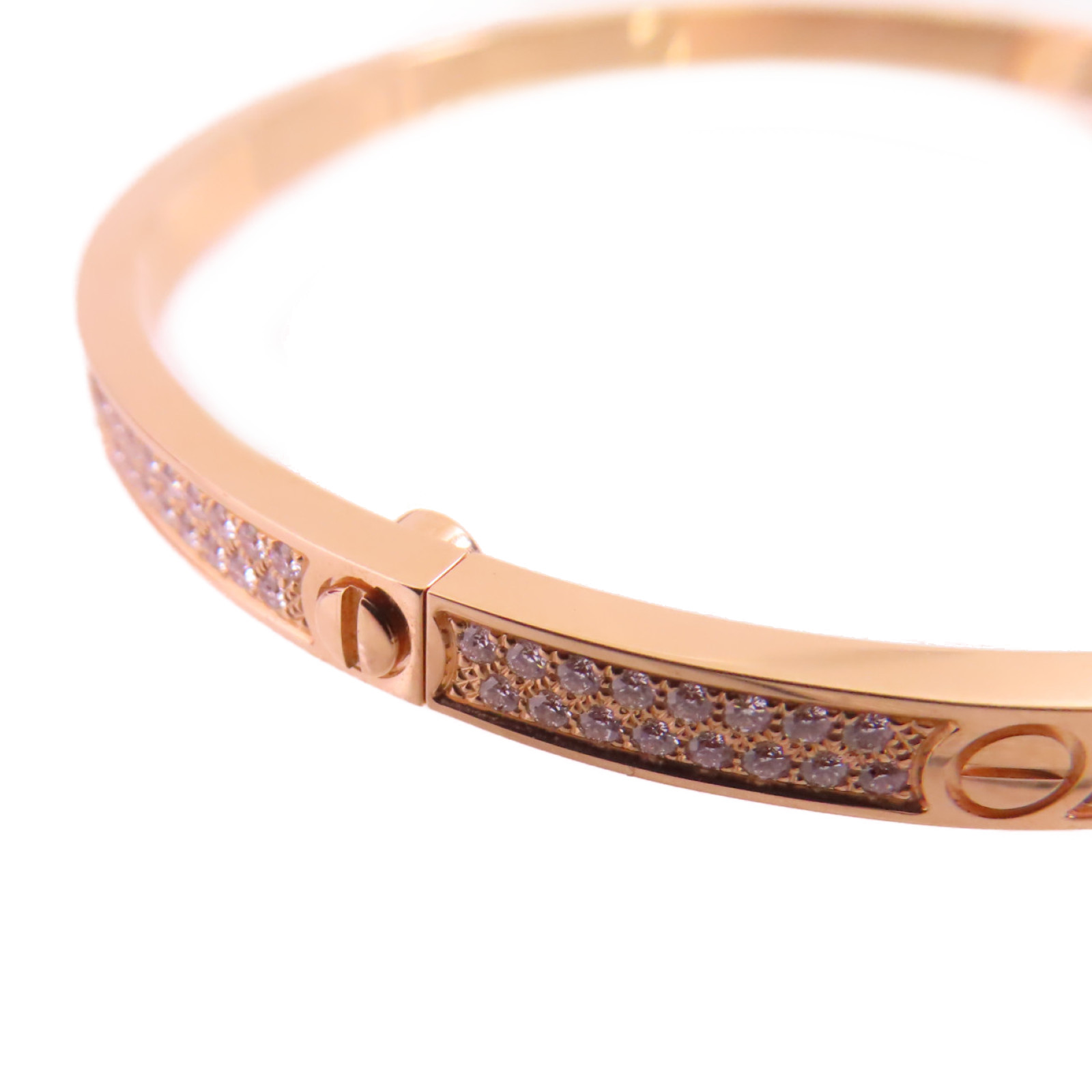 ◆希少品【Cartier】LOVE braceletPink Gold Diamond カルティエ LOVE# bracelet, classic model,10 diamonds