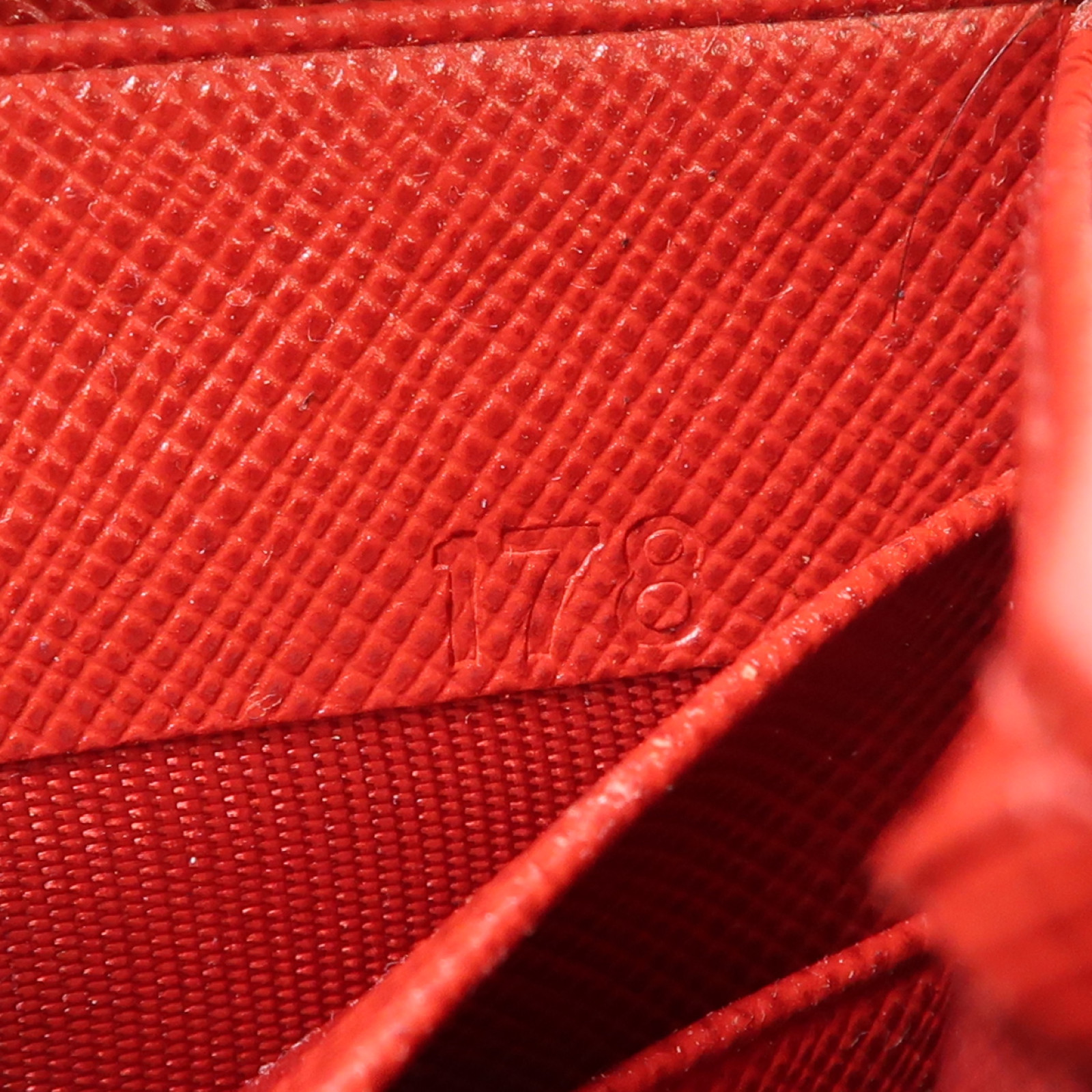 PRADA GHW Long Wallet Saffiano Leather Red 1M1188 | eBay