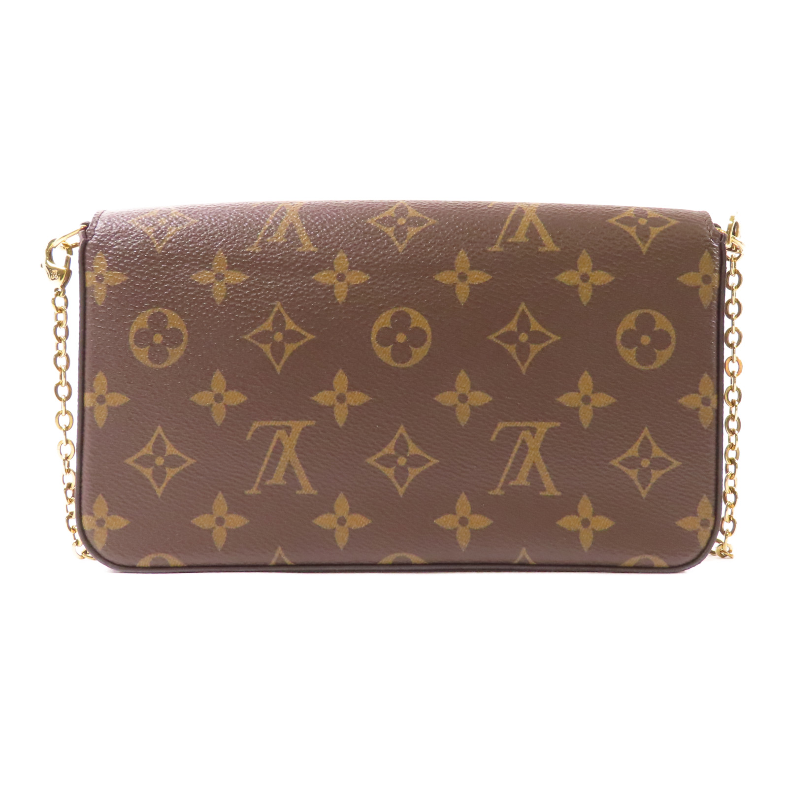 LOUIS VUITTON LV GHW Pochette Felicie Chain Shoulder Bag M61276 Monogram  Brown | eBay UK