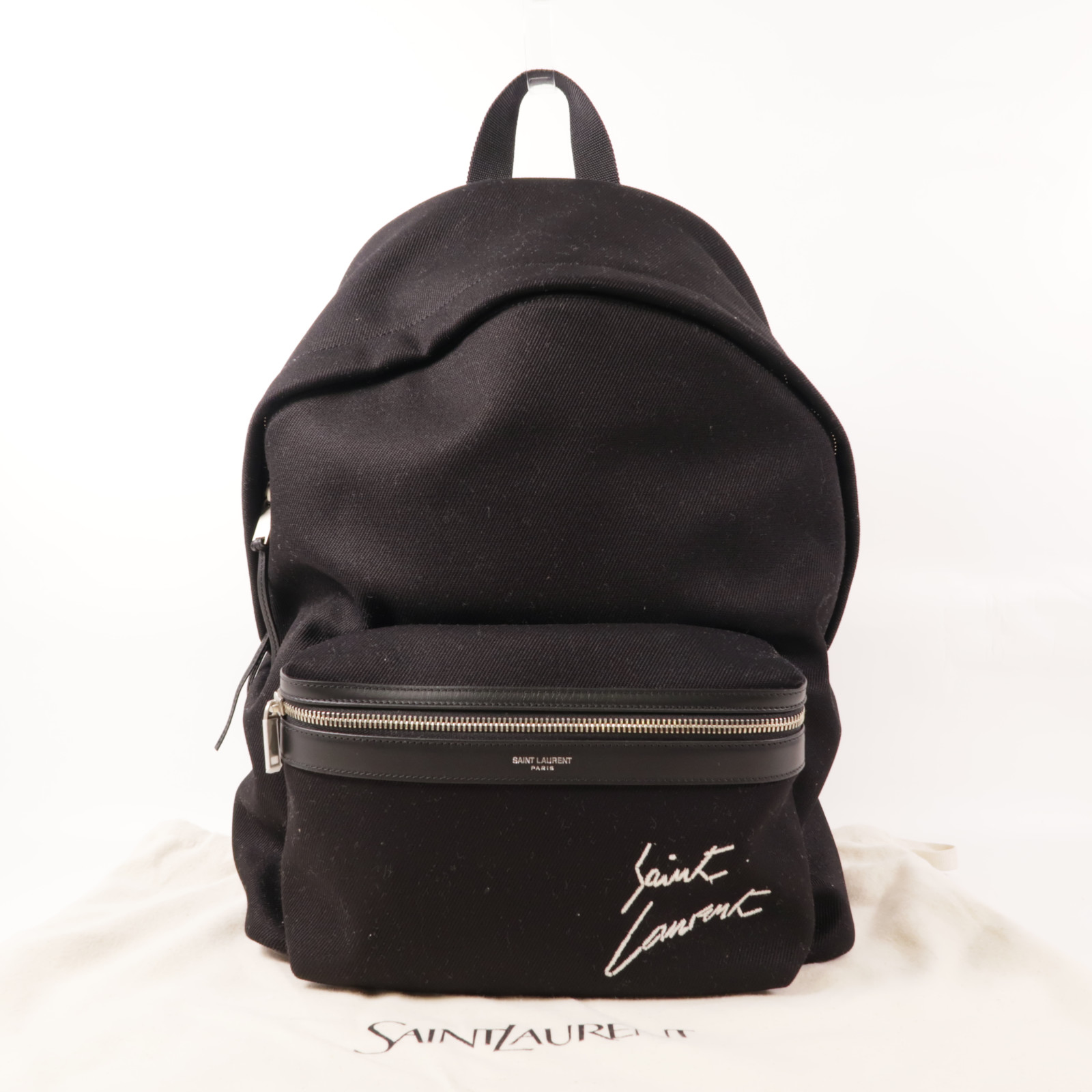 SAINT LAURENT YSL SHW City Backpack Rucksack 534968 Canvas