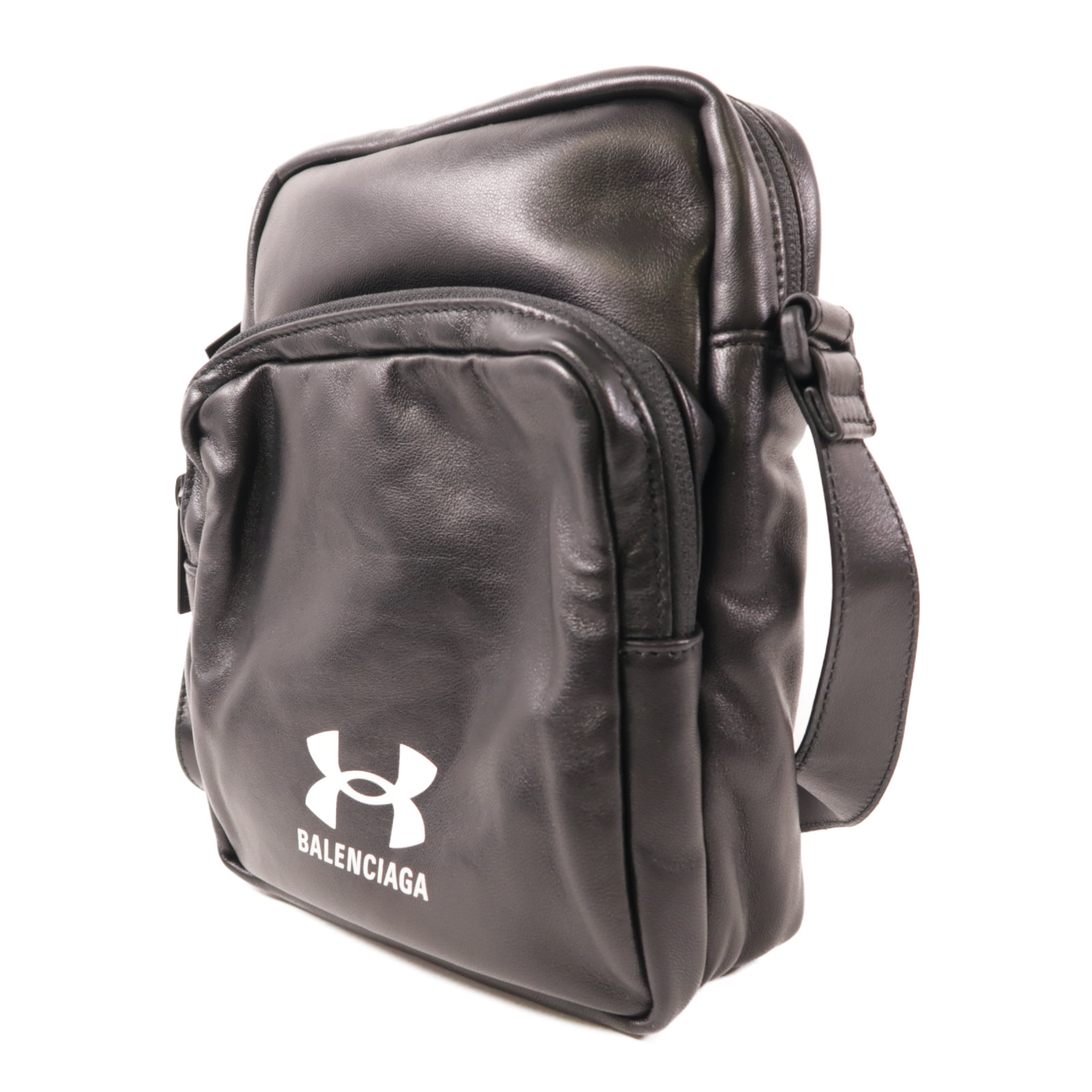 BALENCIAGA Under Armour Shoulder Bag Leather Black | eBay