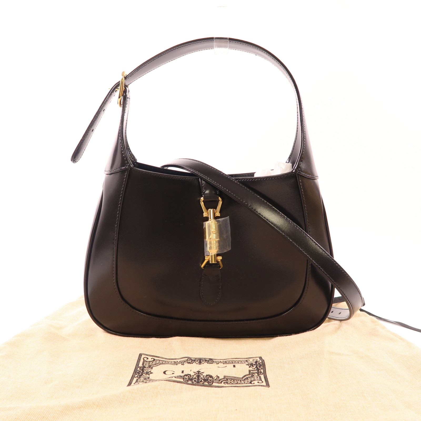 【送料&関税込】Gucci Jackie Shoulder Bag Gucci Jackie Medium leather shoulder bag in black - Gucci