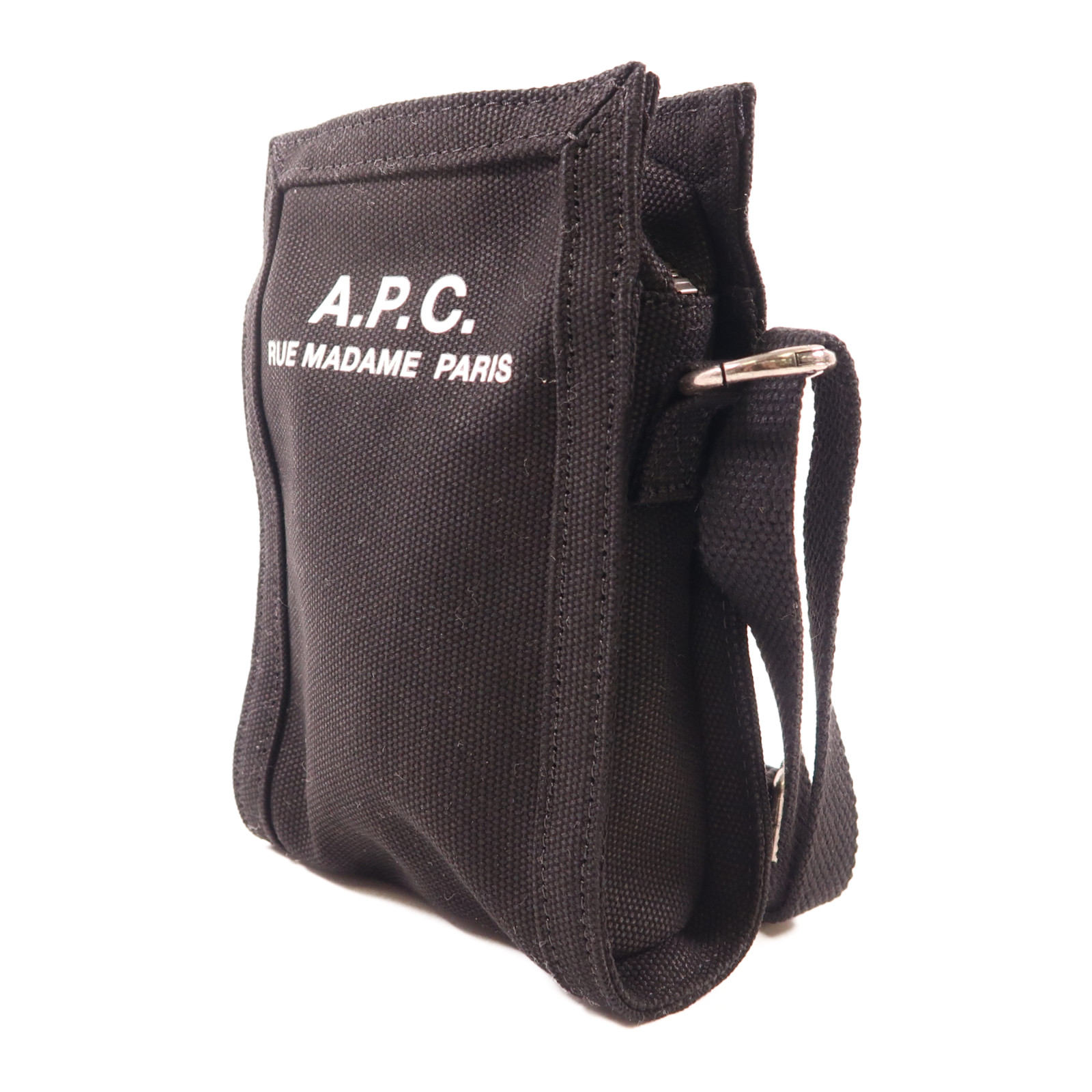 ★A.P.C.★ RECUPATION POUCH CROSS BAG BLACK CODBMH61931LZZ C A.P.C. Cotton Crossbody Bag Shoulder Bag Black