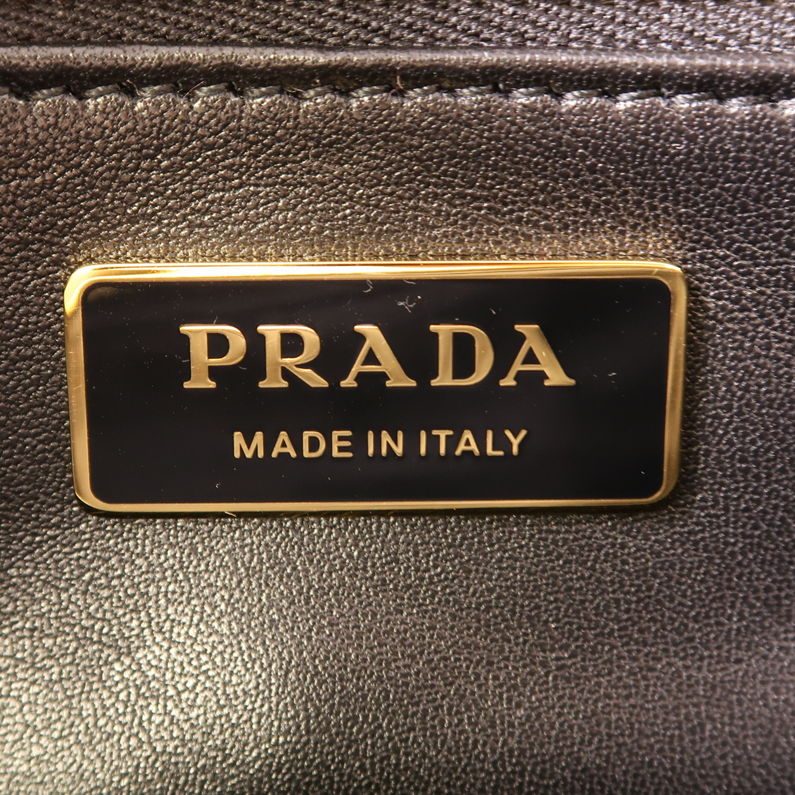 PRADA GHW Aimee Shoulder Bag Black Leather 1BC231 2CYS.F0002