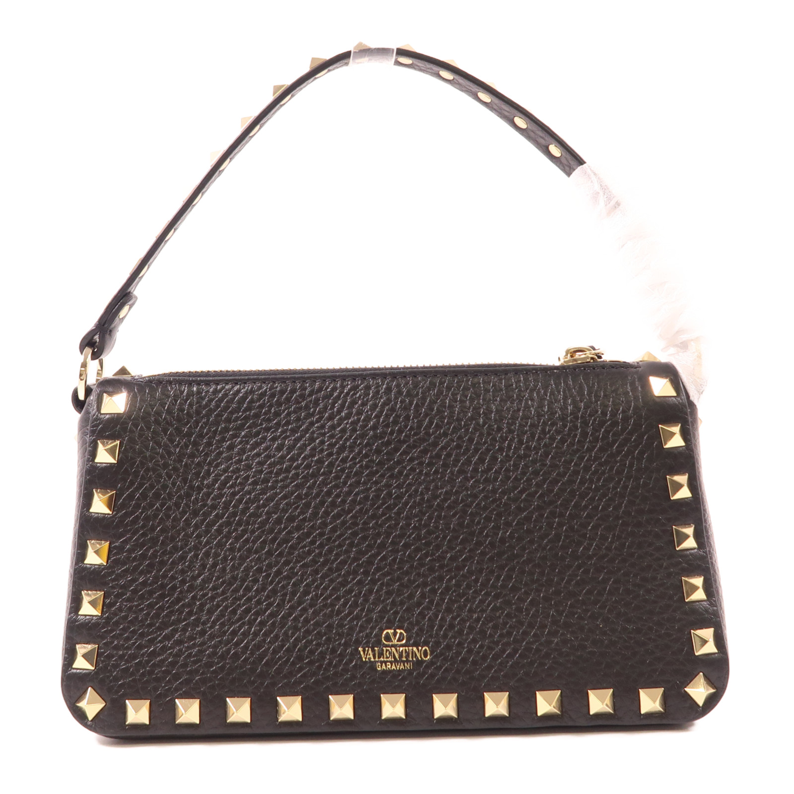 Valentino Rockstud Shoulder BagBlack Black Calfskin