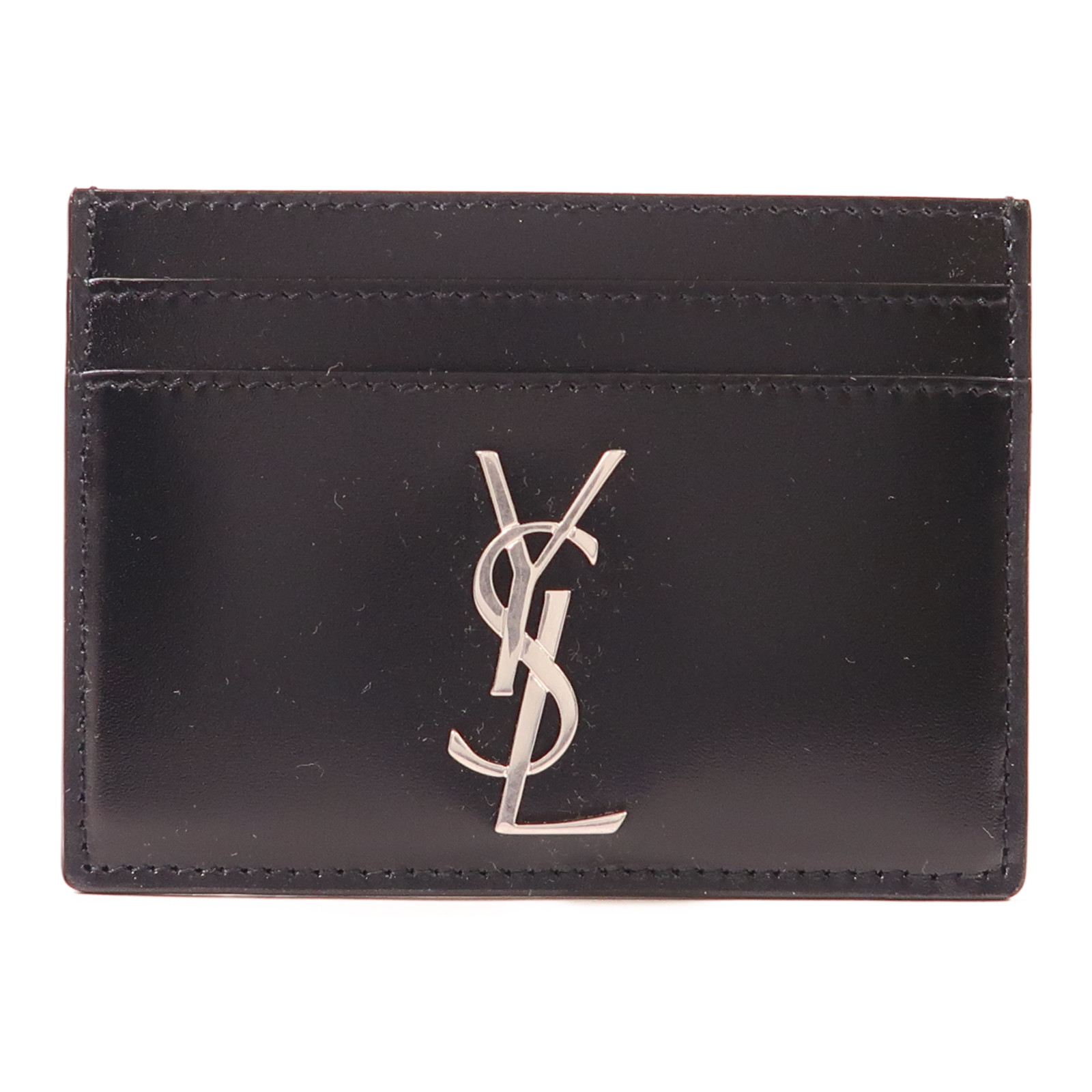 ☆【SAINT LAURENT】☆Cassandre Matelasse Card Case Blac.k☆ CASSANDRE MATELASSÉ card case in grain de poudre leather