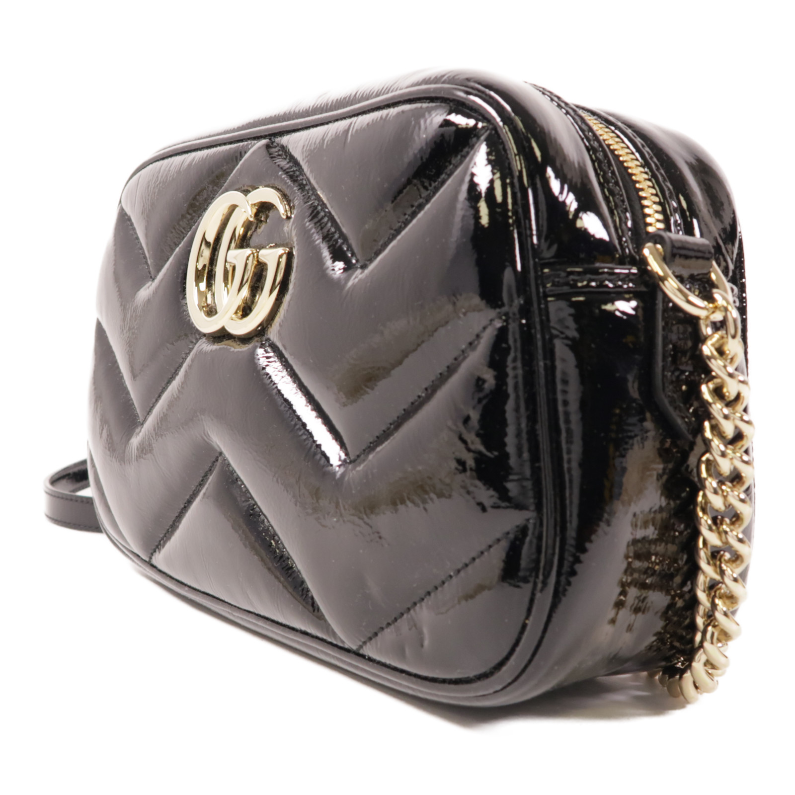 GUCCI GHW GG Marmont Small Camera Bag Shoulder Bag 802448