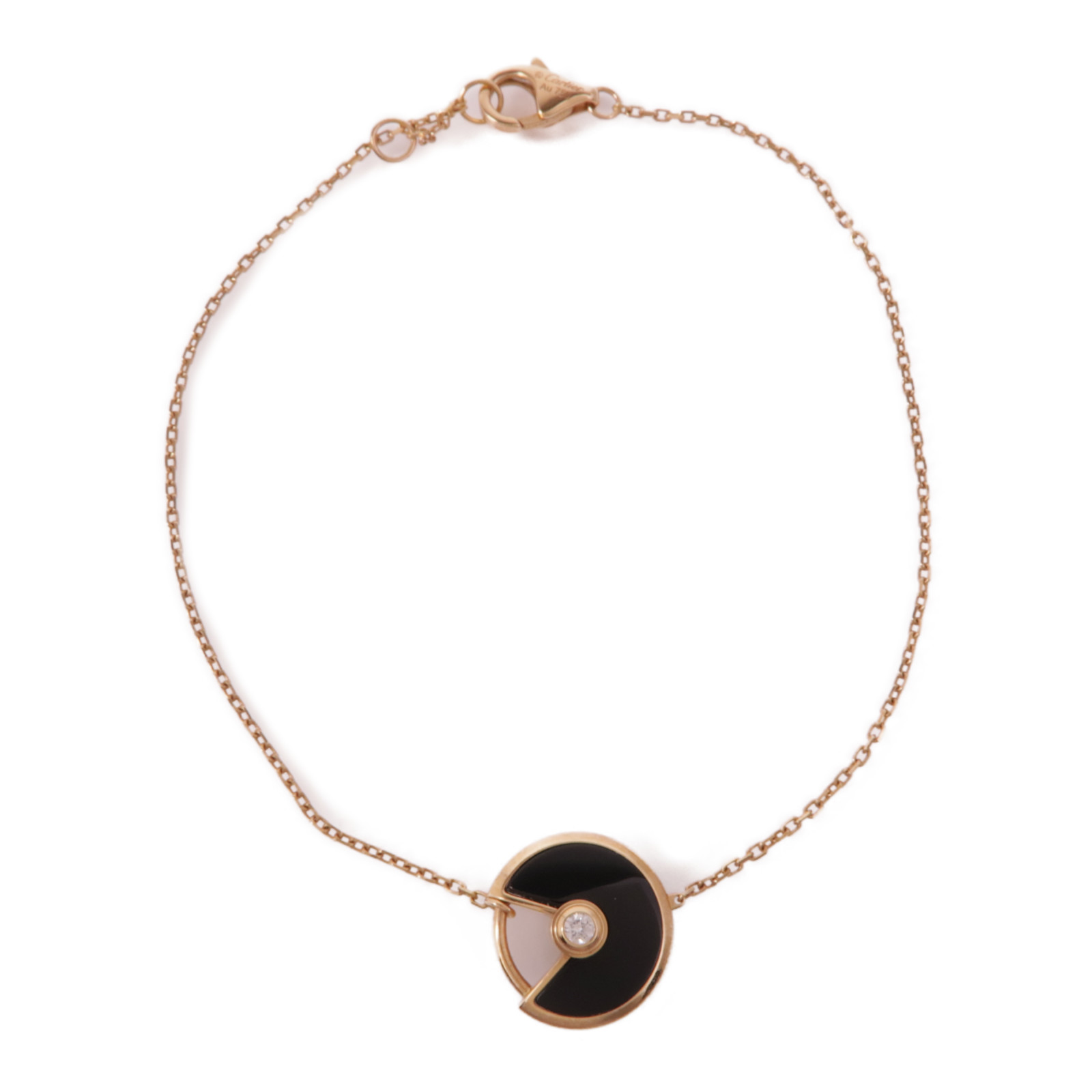 日本未入荷【Cartier】Amulette de Cartier bracelet CARTIER Amulette De Cartier XS Black Agate Diamond Bracelets