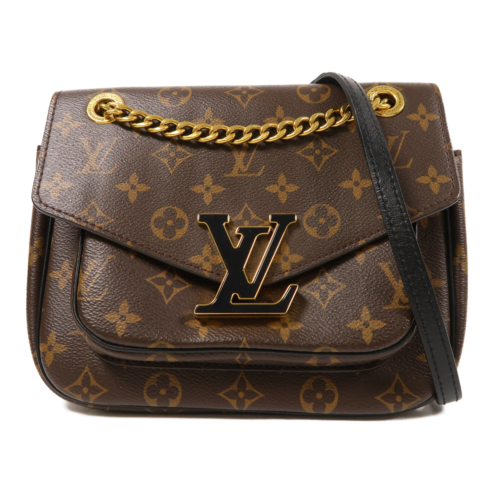 LOUIS VUITTON LV GHW Passy Shoulder Bag M45592 Monogram Brown | eBay