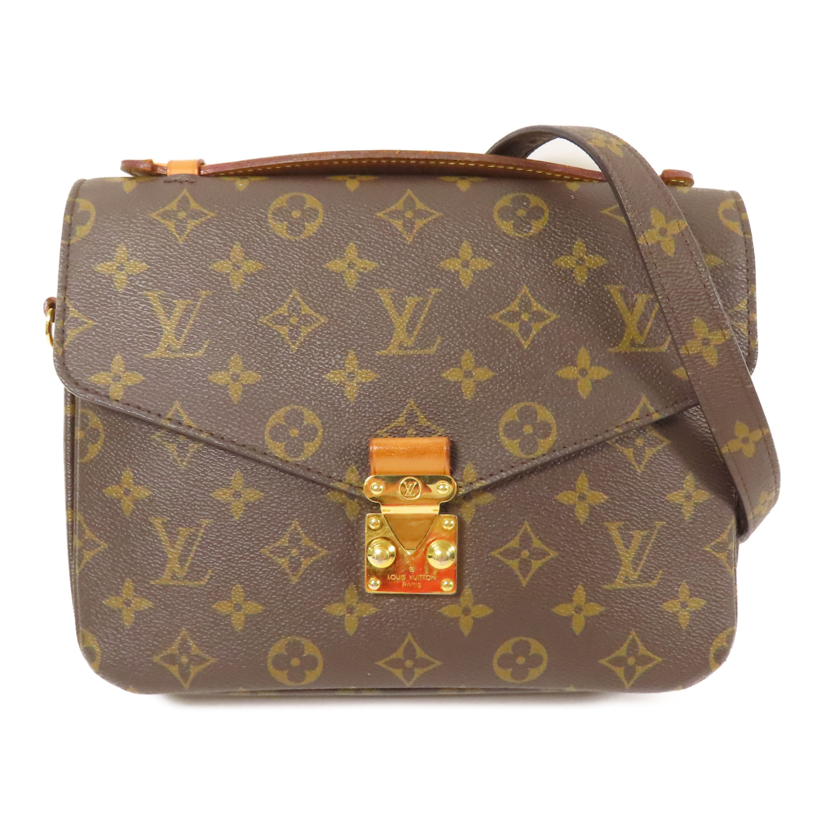 LOUIS VUITTON LV GHW Pochette Metis MM 2 Way Bag M44875 Monogram