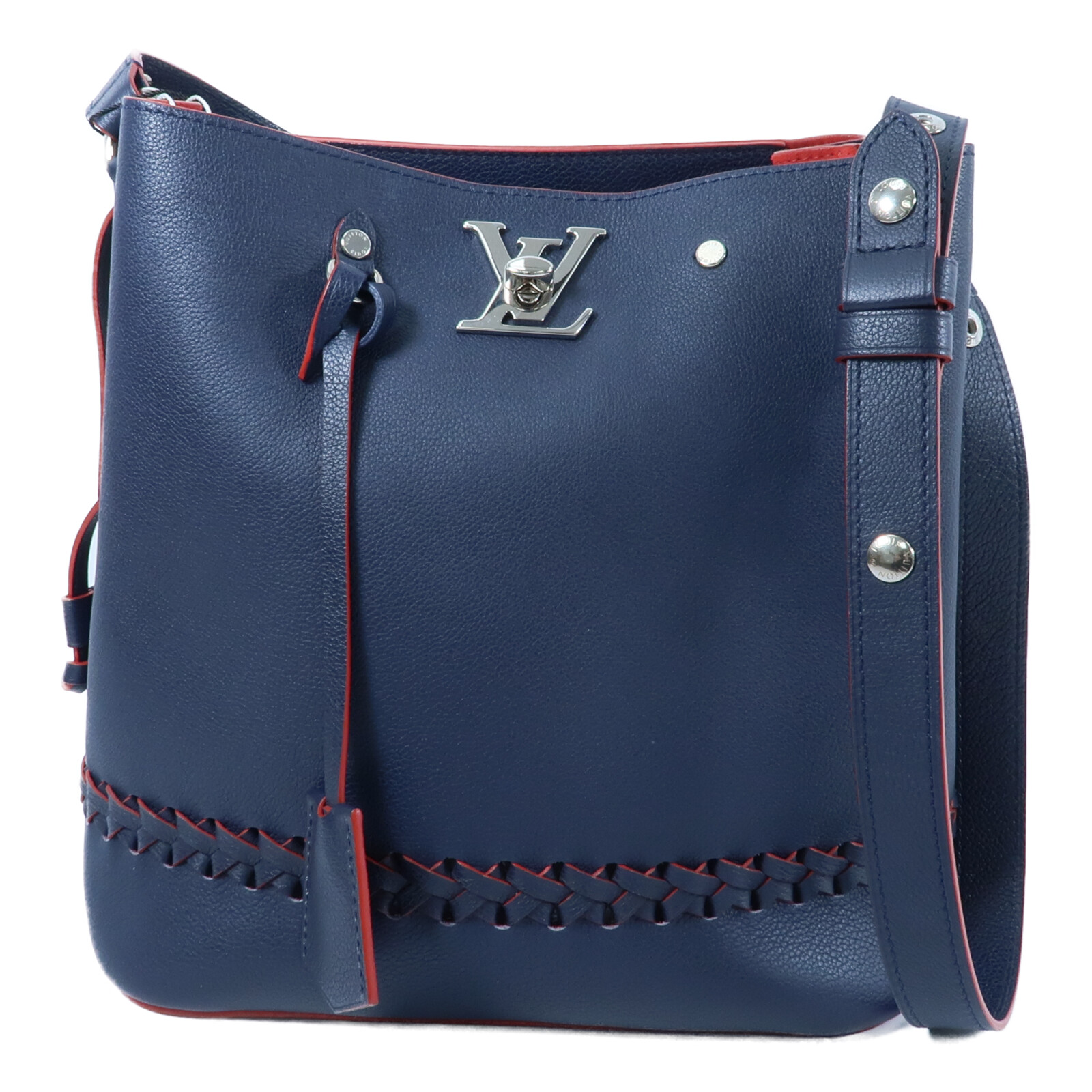 LOUIS VUITTON LV SHW Lockme Bucket Shoulder Bag M54681 Calfskin