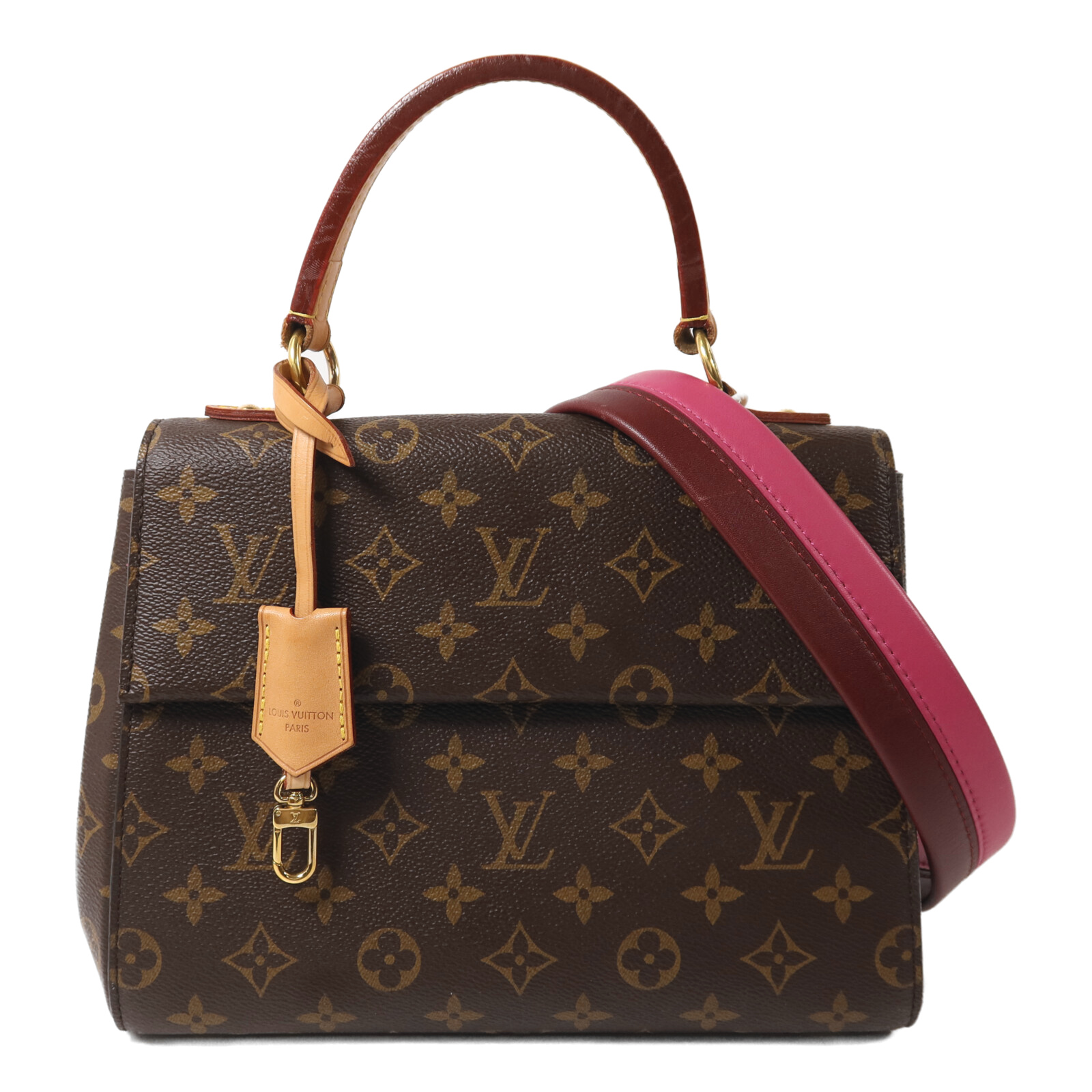 LOUIS VUITTON LV GHW Cluny BB 2 Way Shoulder Bag M42738 Monogram