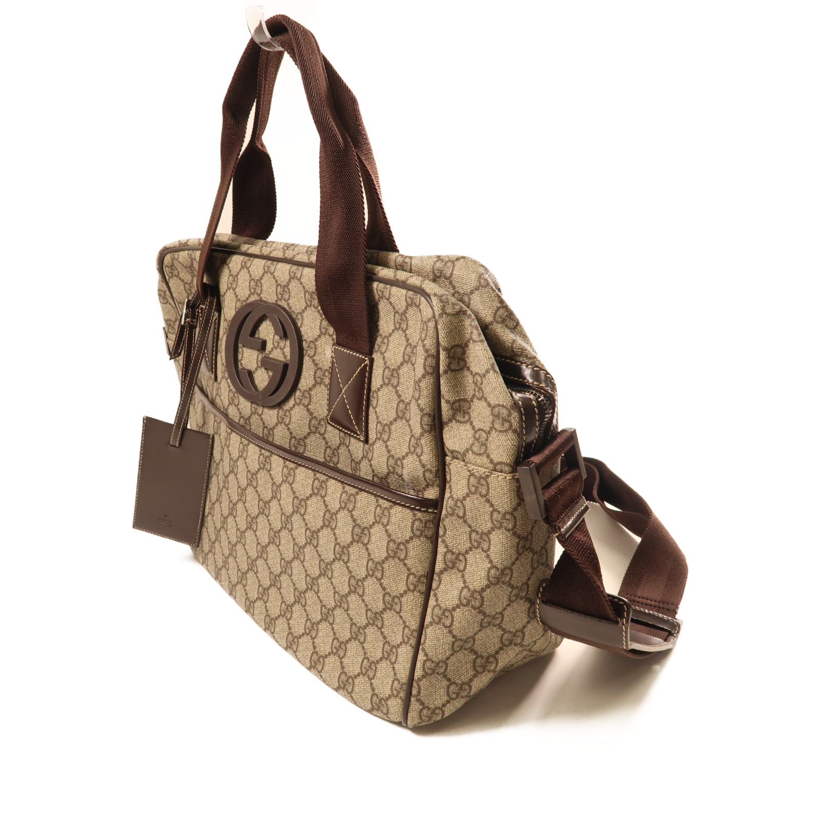 V twelve ALINE CREW (新品) GUCCI GG 2 Way Shoulder Hand Bag PVC coated canvas 201851