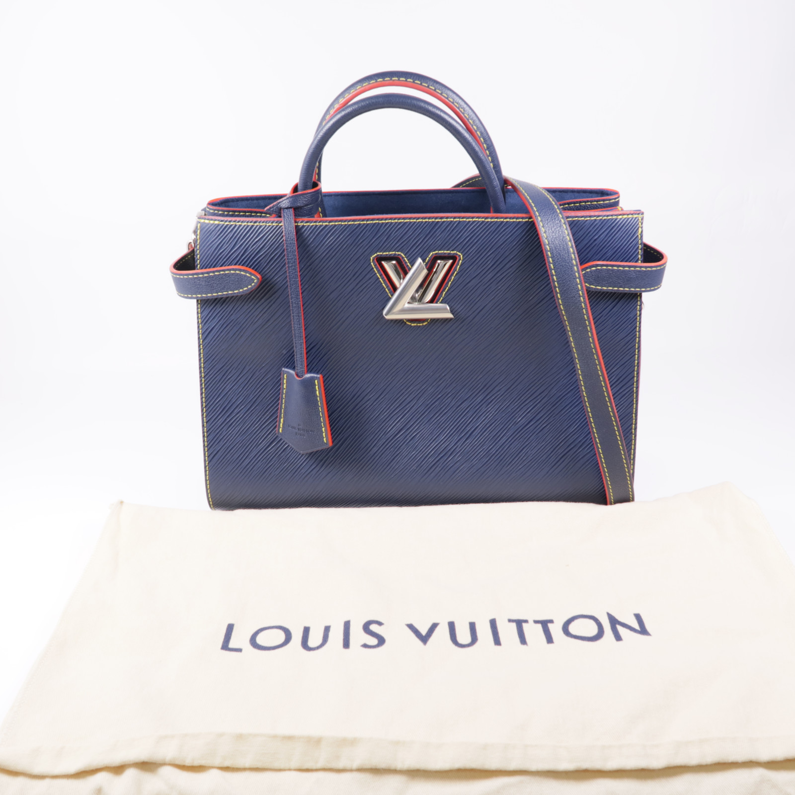 LOUIS VUITTON LV SHW Twist Tote Bag 2way Shoulder Hand Bag Epi