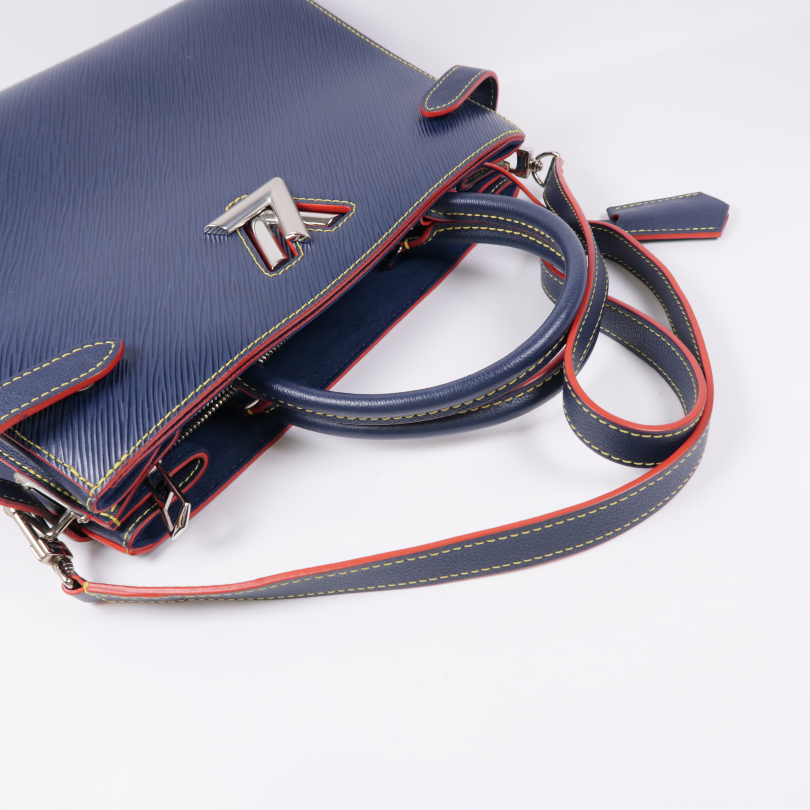 LOUIS VUITTON LV SHW Twist Tote Bag 2way Shoulder Hand Bag Epi