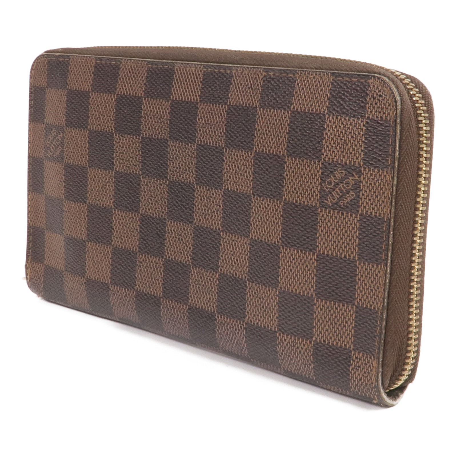 LOUIS VUITTON LV GHW Zippy Organizer Long Wallet N60003 Damier
