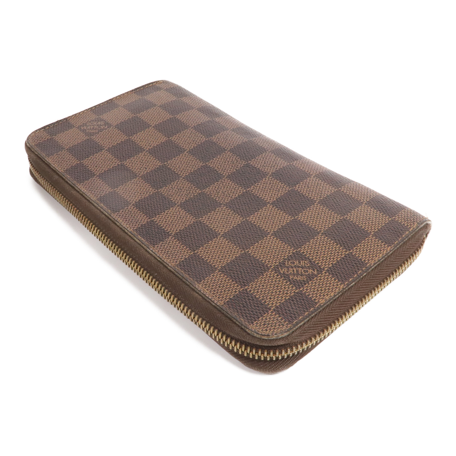 LOUIS VUITTON LV GHW Zippy Organizer Long Wallet N60003 Damier