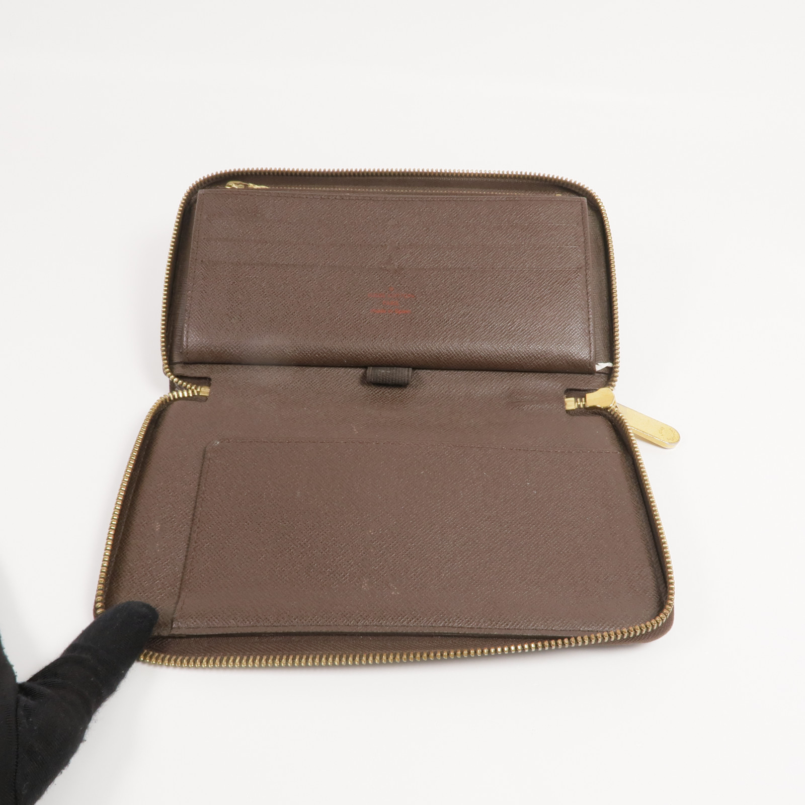 LOUIS VUITTON LV GHW Zippy Organizer Long Wallet N60003 Damier