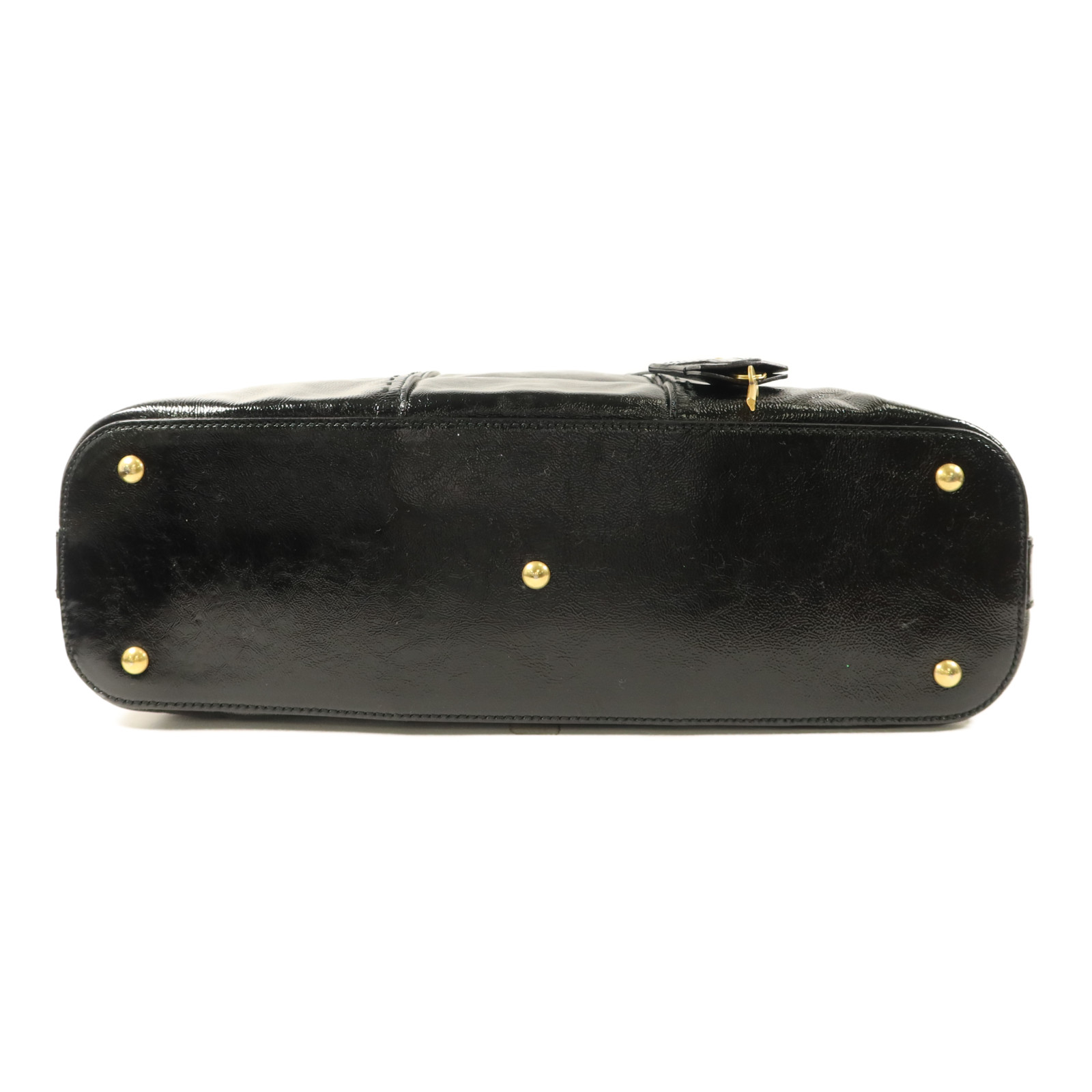 YVES SAINT LAURENT YSL GHW Muse Shoulder Bag 156464 Patent Leather
