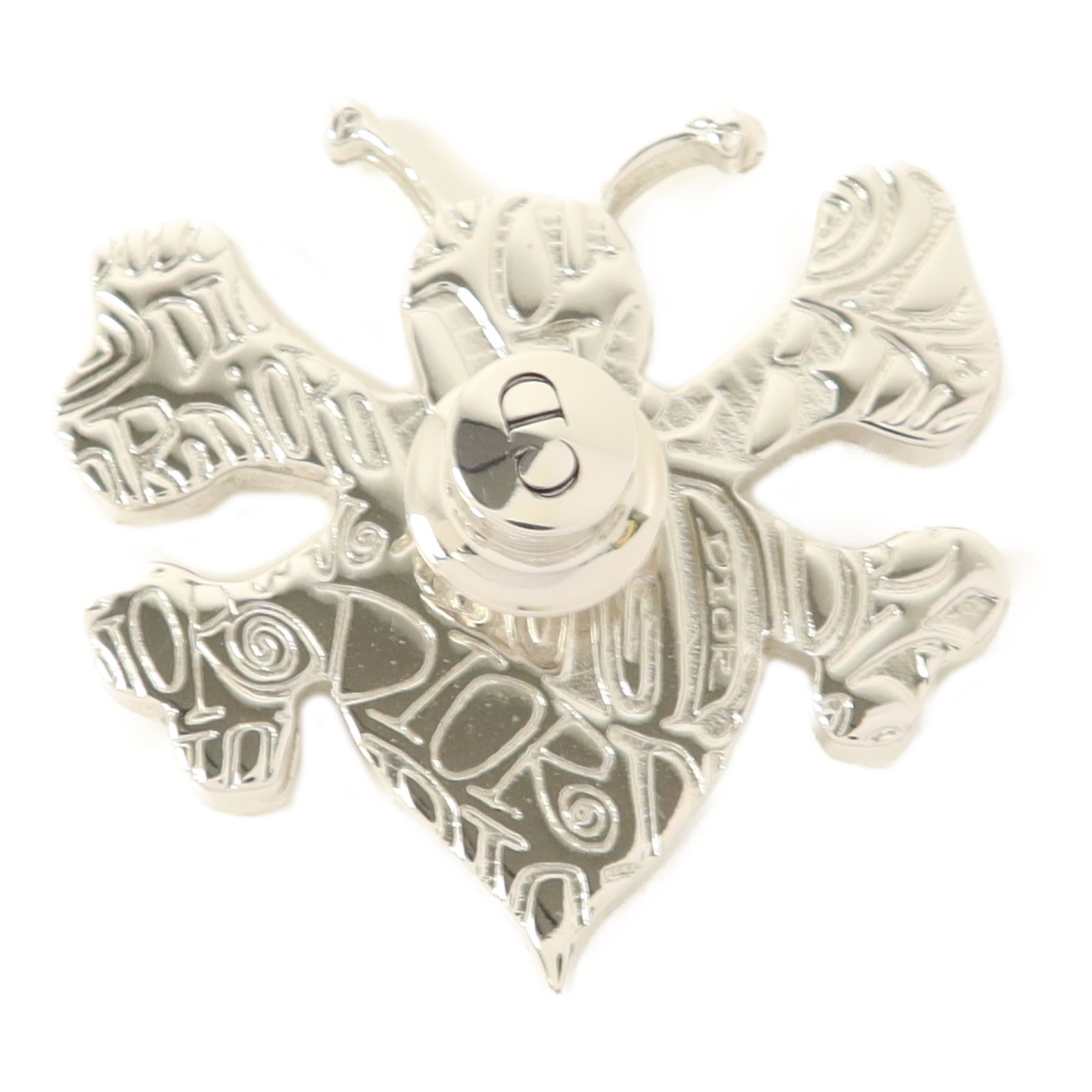 Christian Dior CD Brooch Metal Silver | eBay