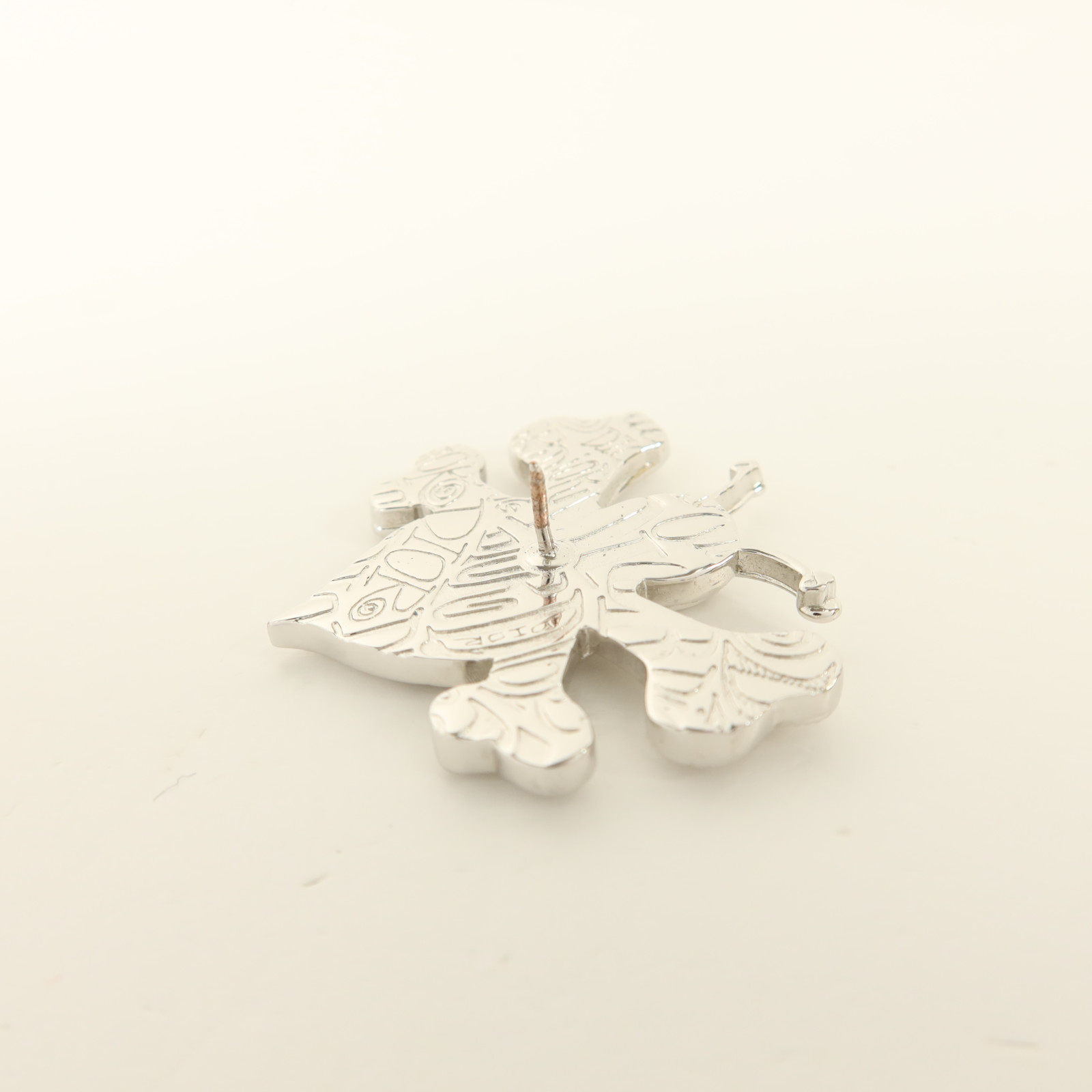 Christian Dior CD Brooch Metal Silver | eBay