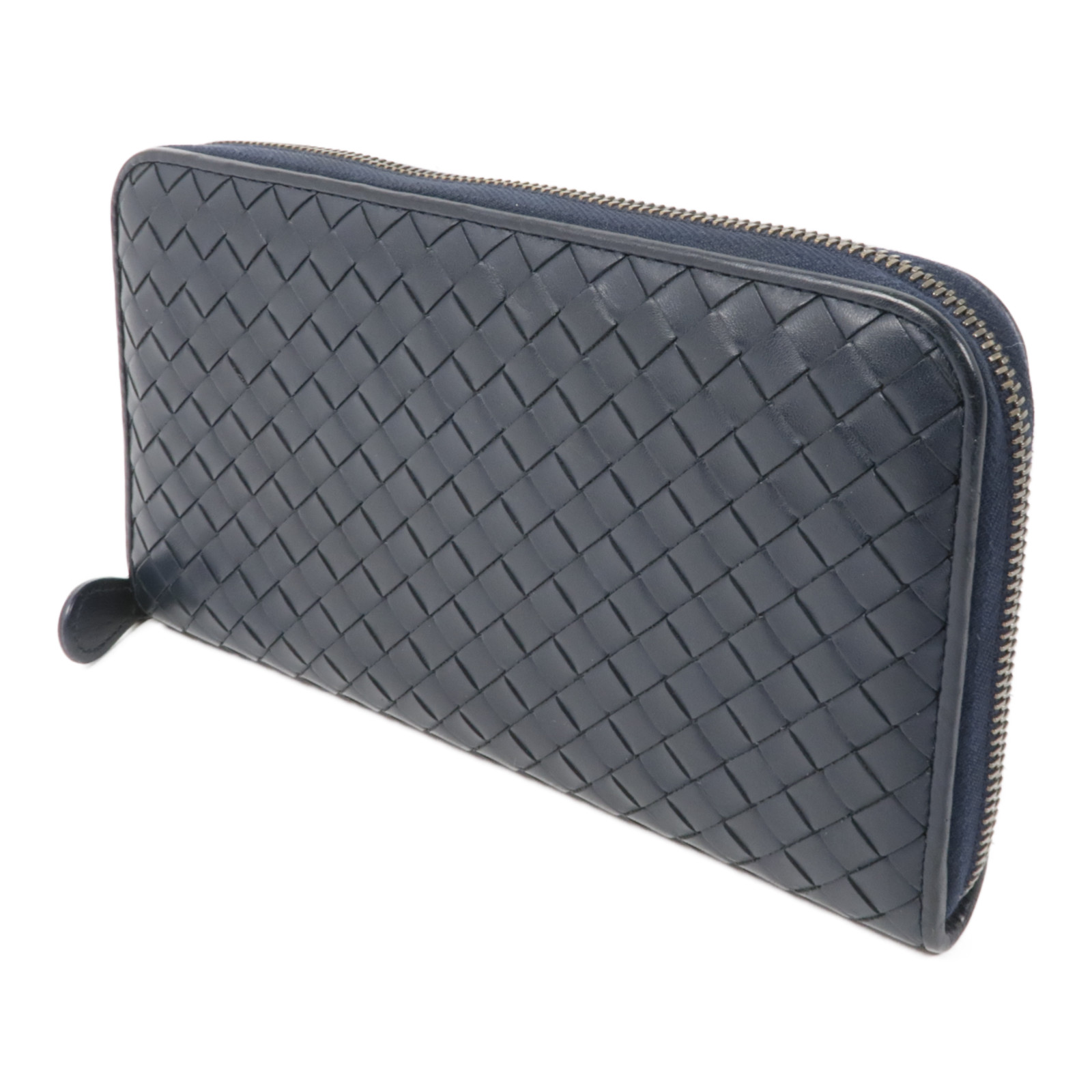 BOTTEGA VENETA BV Zipped Long Wallet Intrecciato Leather