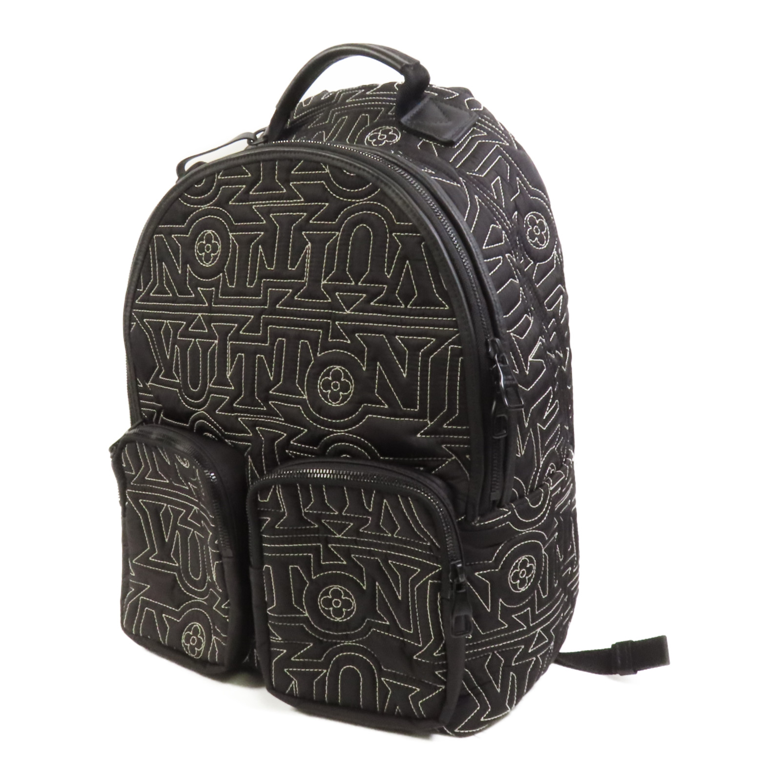 LOUIS VUITTON LV Snow Capsule Backpack M21426 Nylon Black/White | eBay