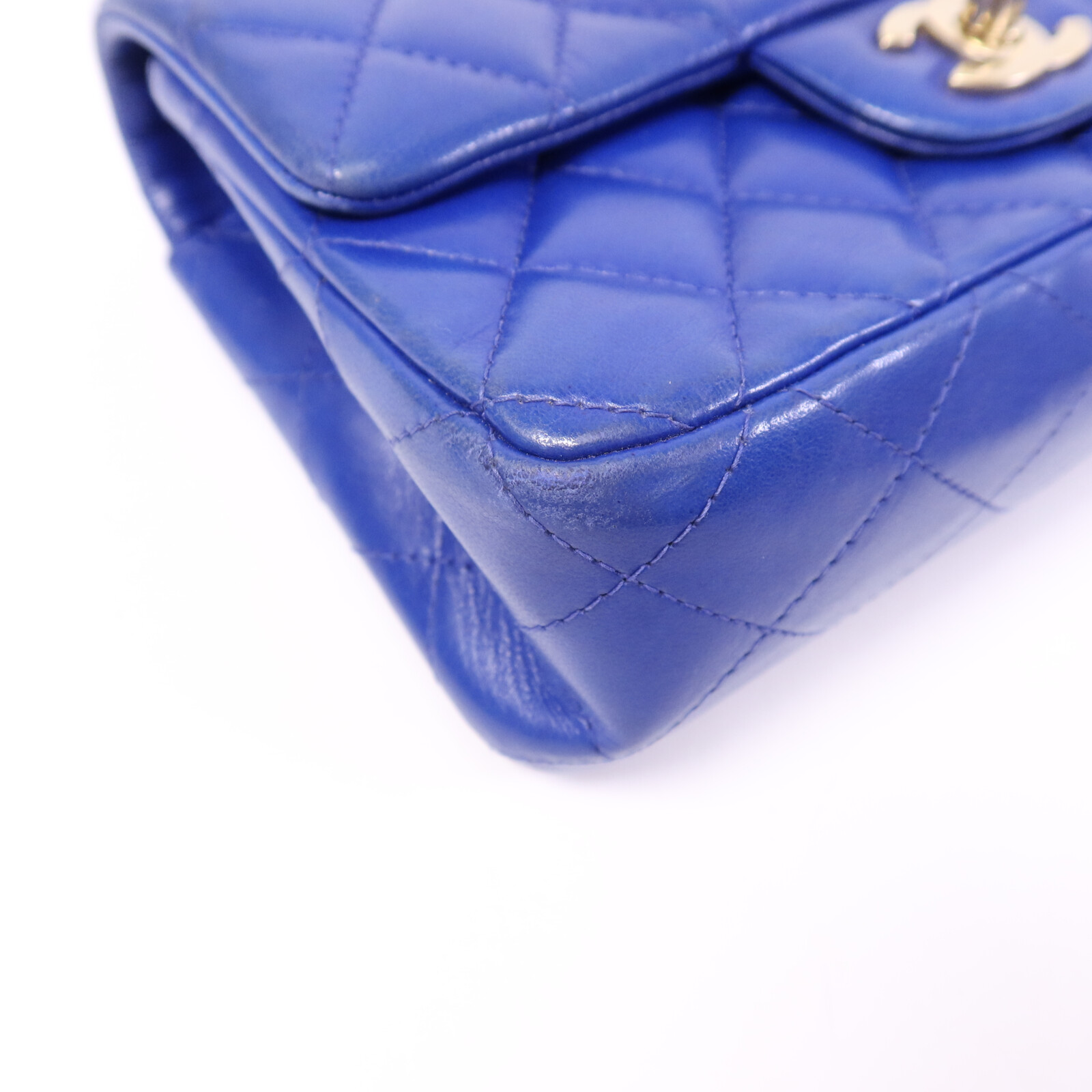 CHANEL CC GHW Mini Classic 20 Chain Shoulder Bag Lambskin Leather