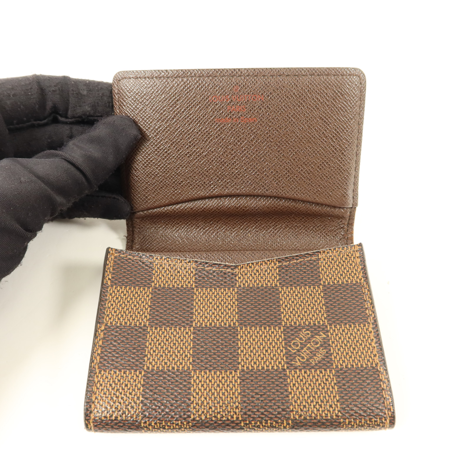LOUIS VUITTON LV Card Case N62920 Damier Brown | eBay