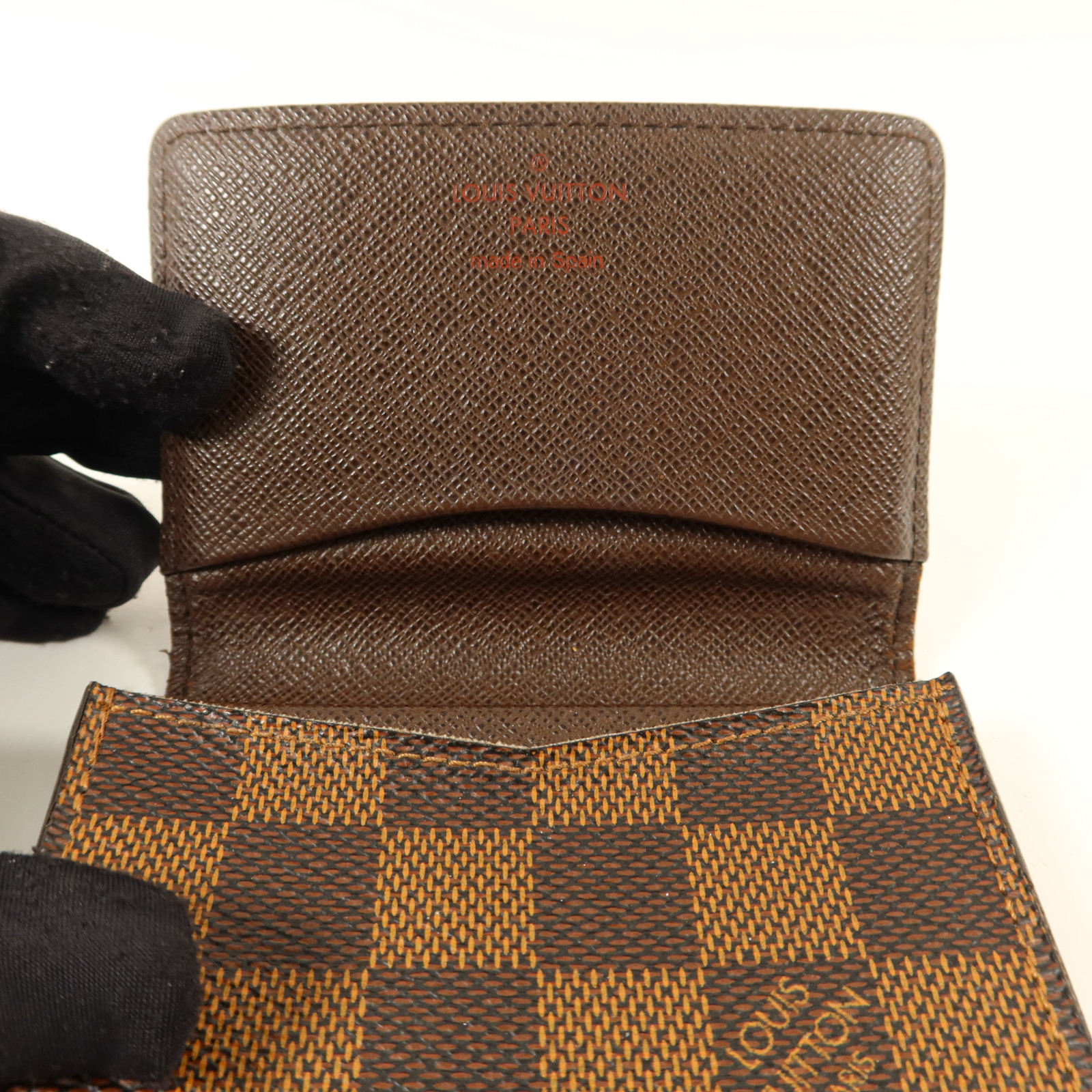 LOUIS VUITTON LV Card Case N62920 Damier Brown | eBay