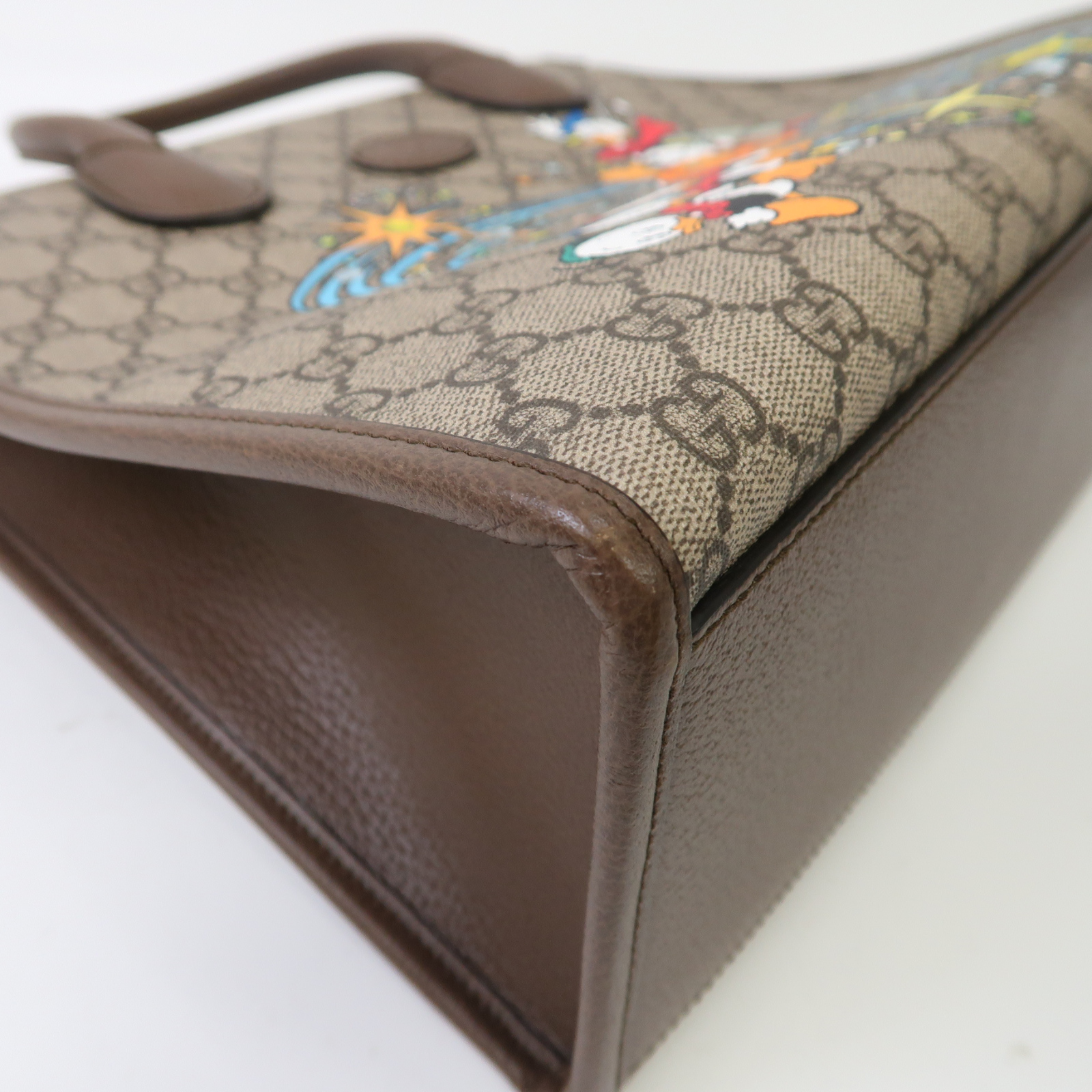 GUCCI GG GHW Disney GG Supreme 2 Way Bag Handbag 648134