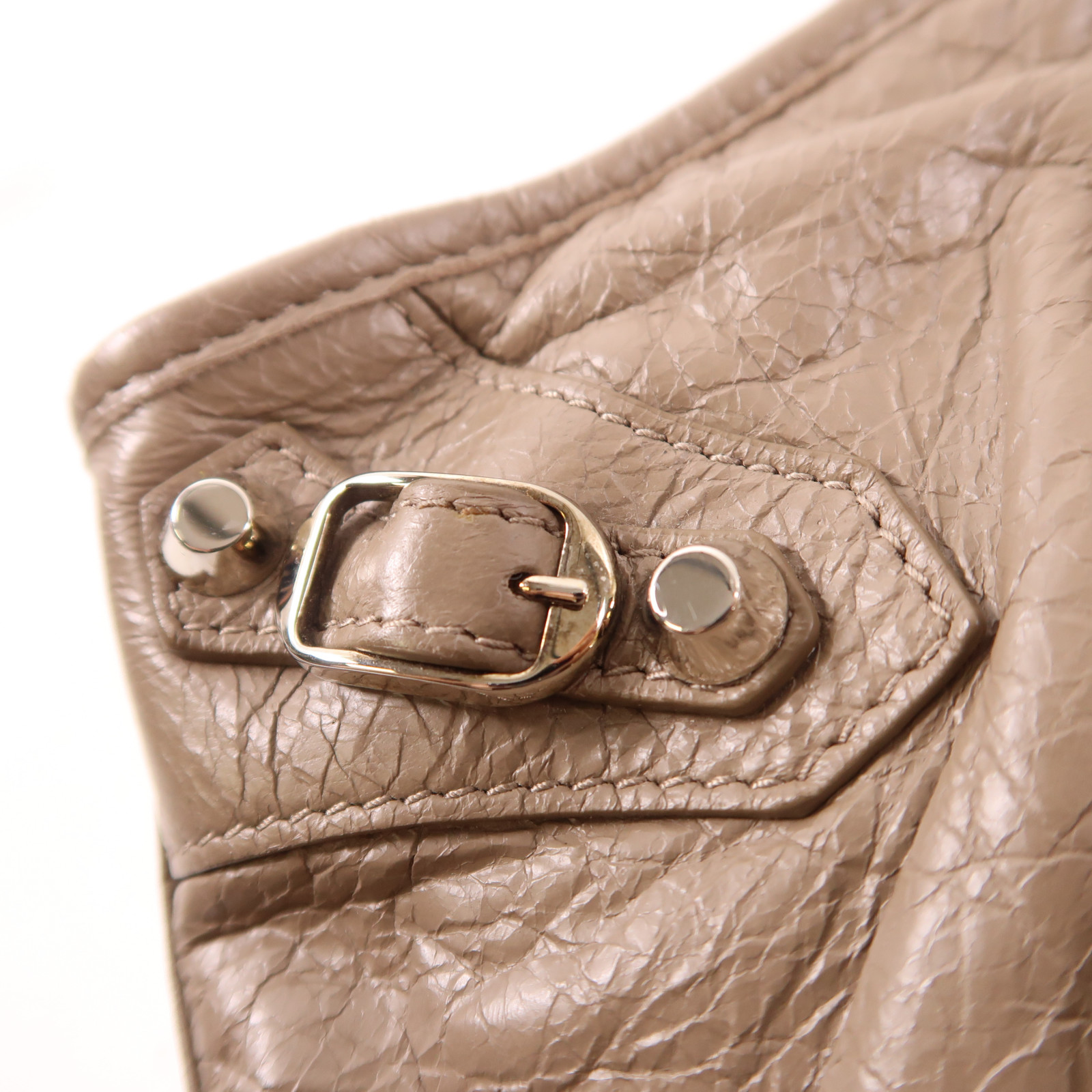 BALENCIAGA SHW Mini City Shoulder Bag 300295 Calfskin